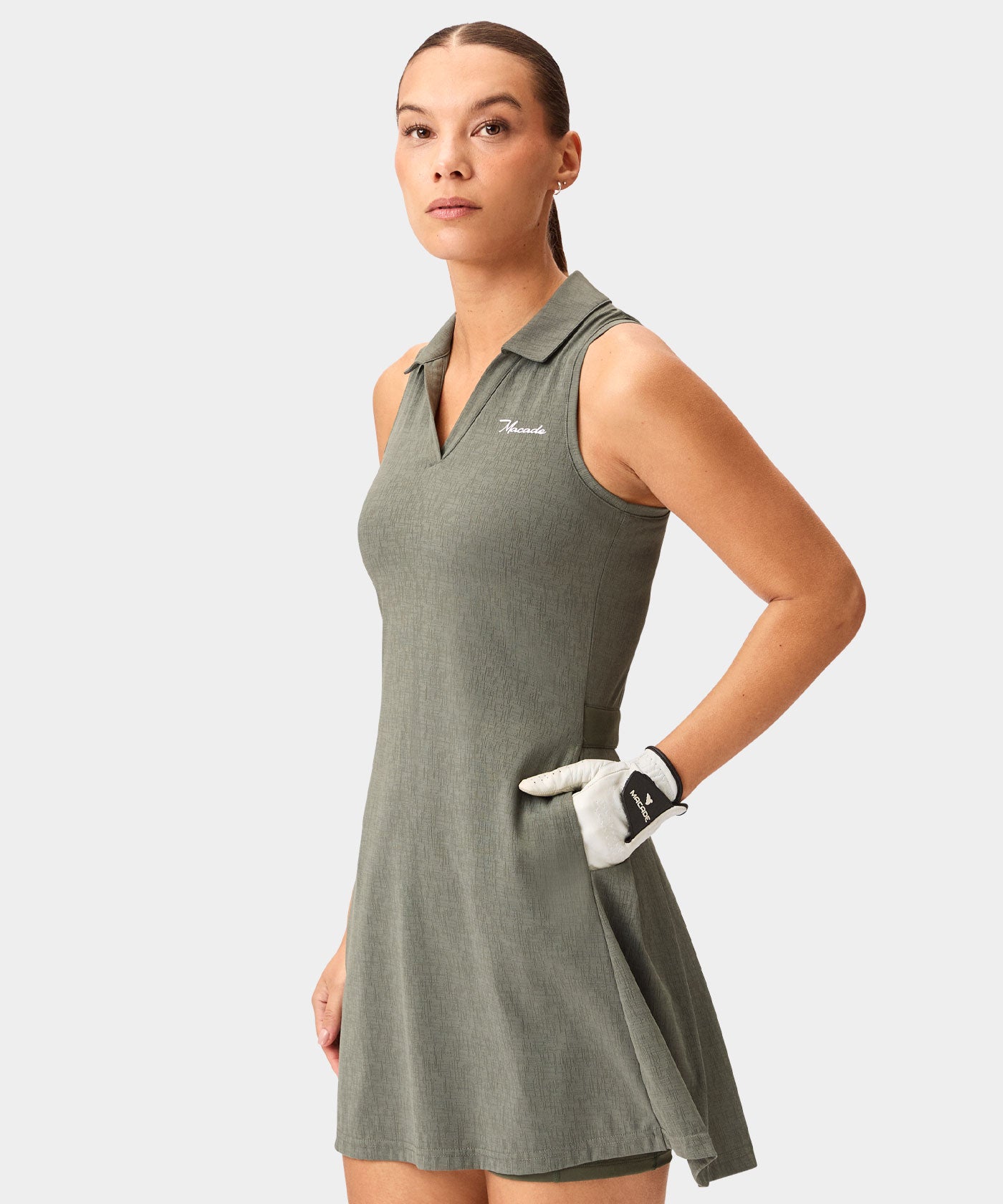 Macade Golf | Women's Amanda Lightweight Dress - Green | Size: S | Green