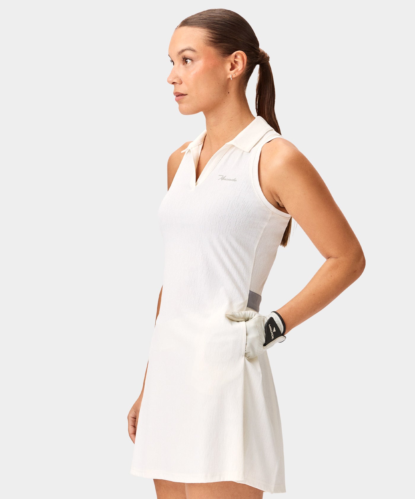 Macade Golf | Women's Amanda Lightweight Dress - White | Size: XL | White