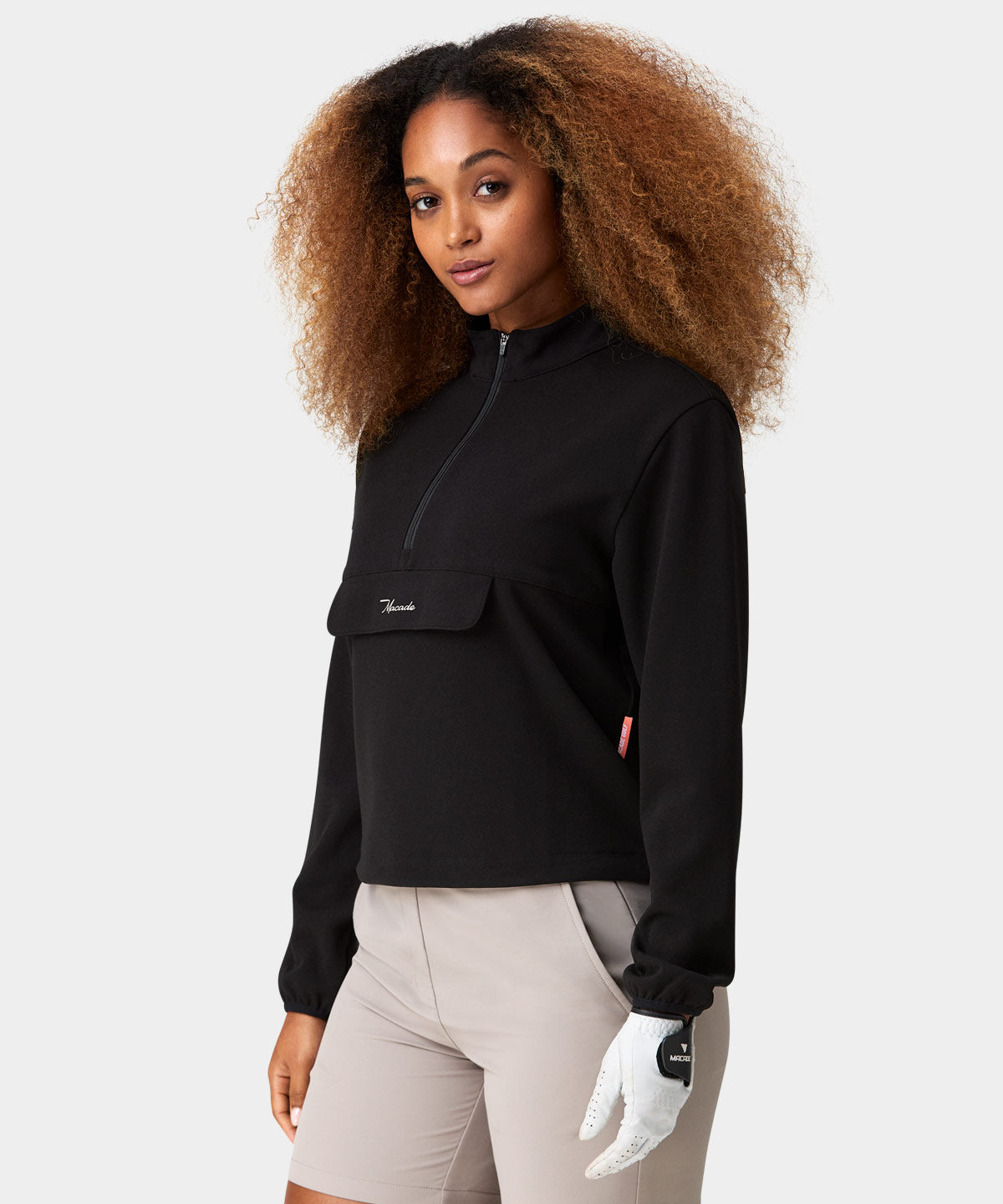 Skylar Black Cropped Air Anorak