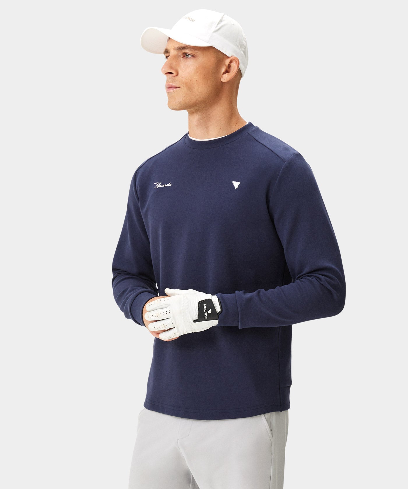 Blades Navy Course Crewneck