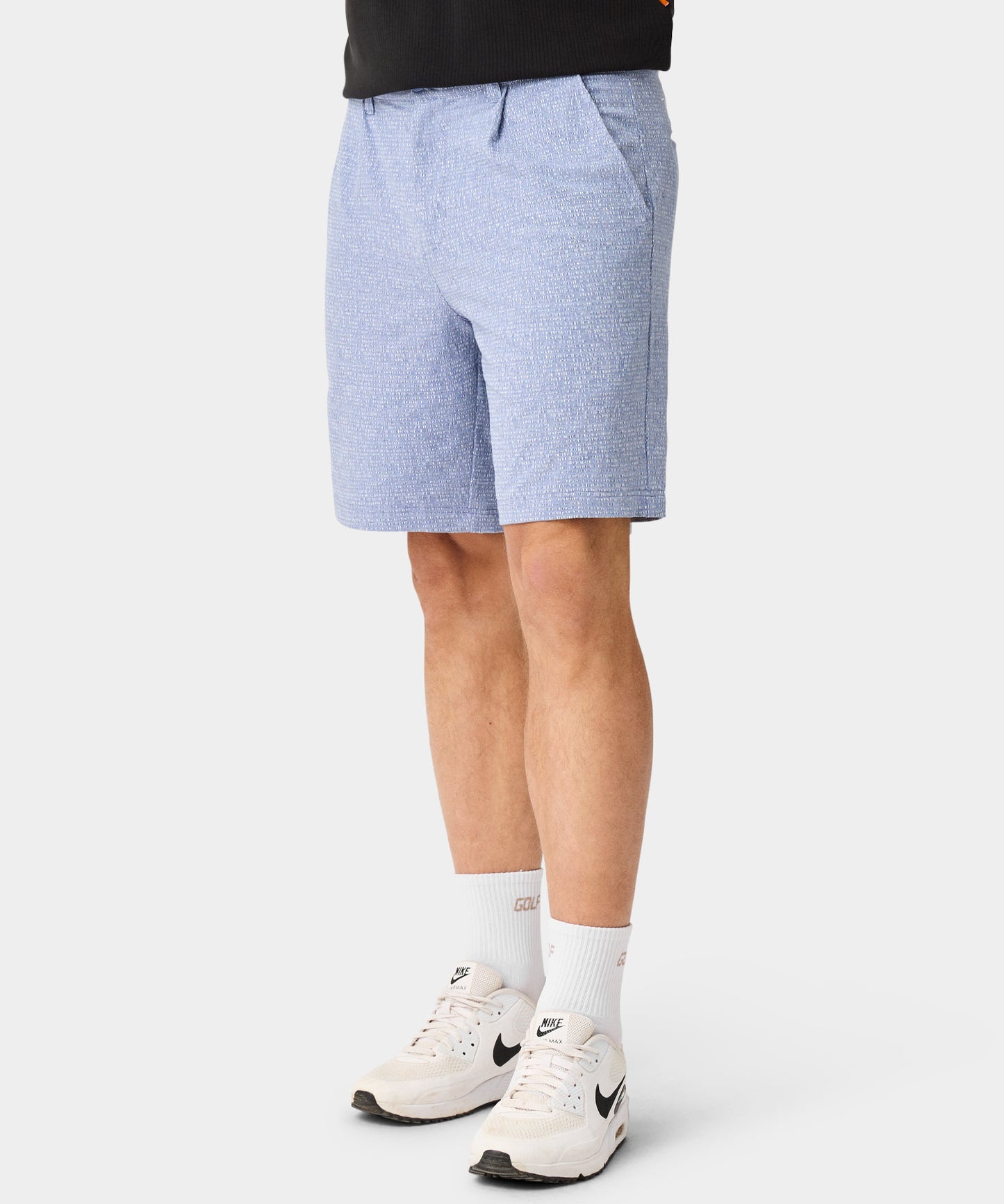 Ridgeweave Pleated Shorts - Blue