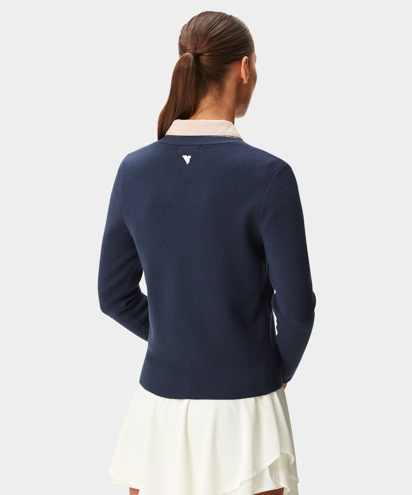 Navy Club Knit Cardigan