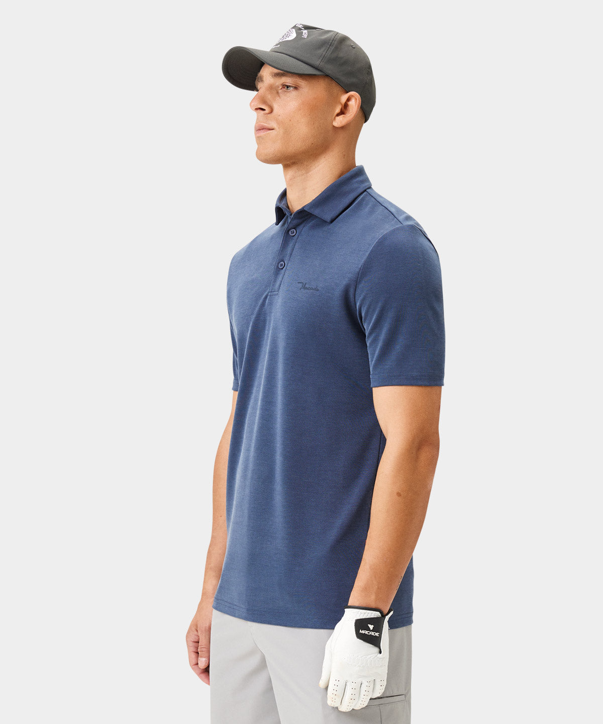 Washed Blue Players Polo Shirt