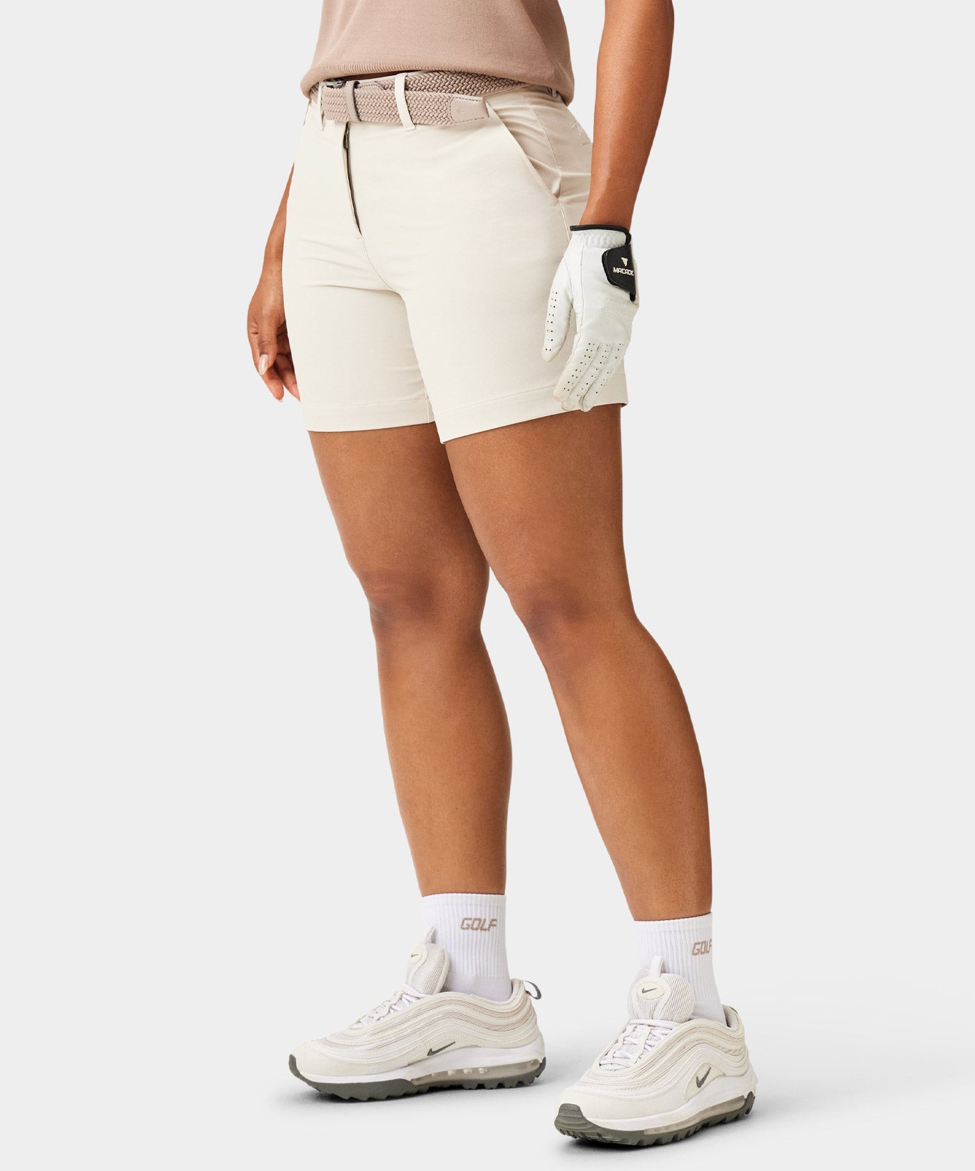 Bone White Flex Shorts