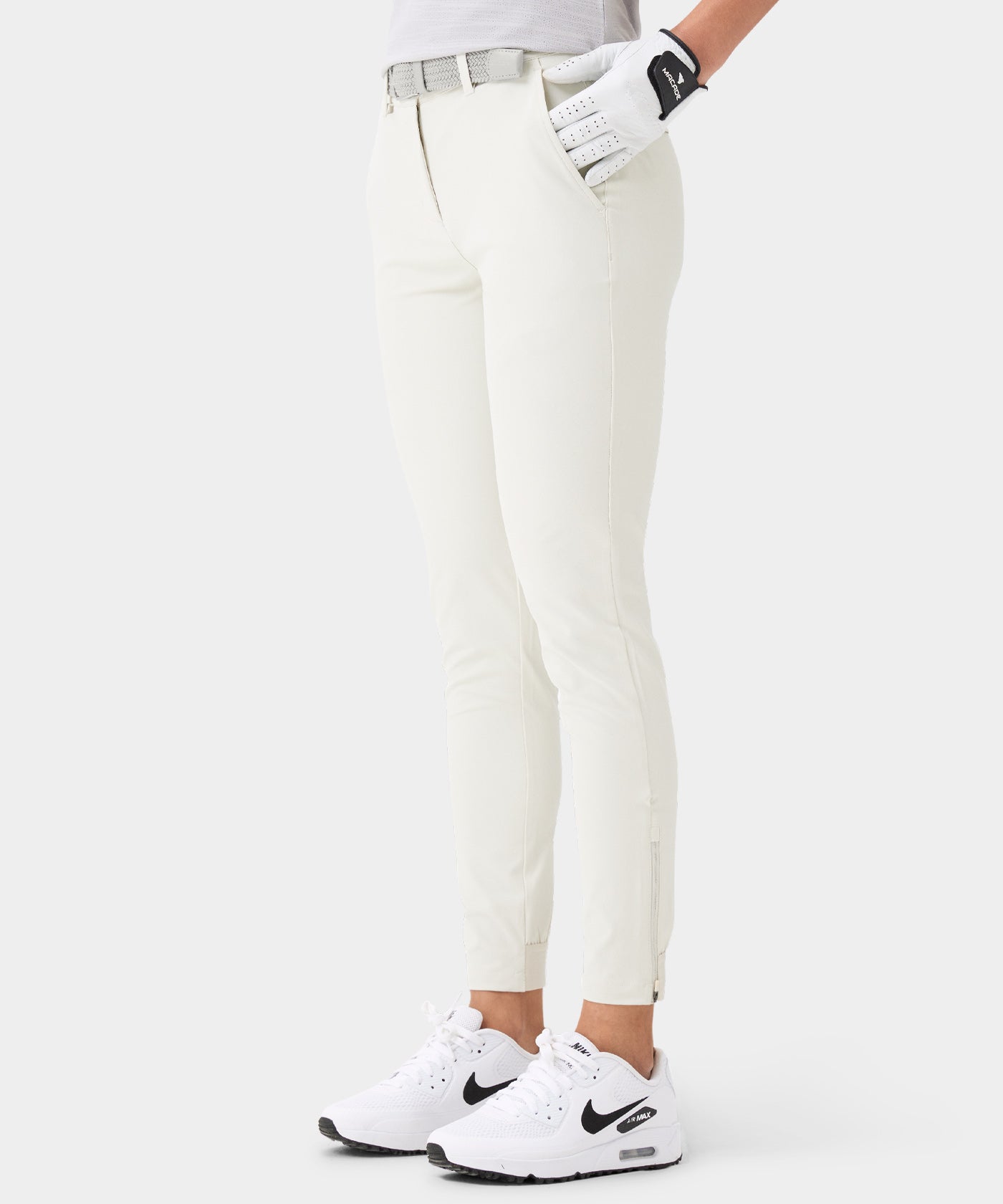 Bone White Four-way Stretch Jogger