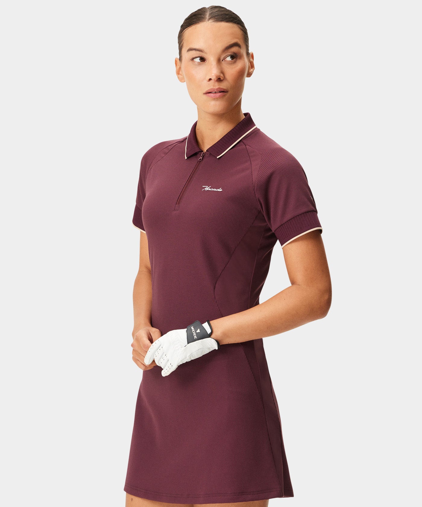 Macade Golf | Women's Cora Players Dress - Burgundy | Size: M | Red | Women's Dresses For Golf Macade Golf | Women's Cora Players Dress - Burgundy | Size: M | Red | Women's Dresses For Golf