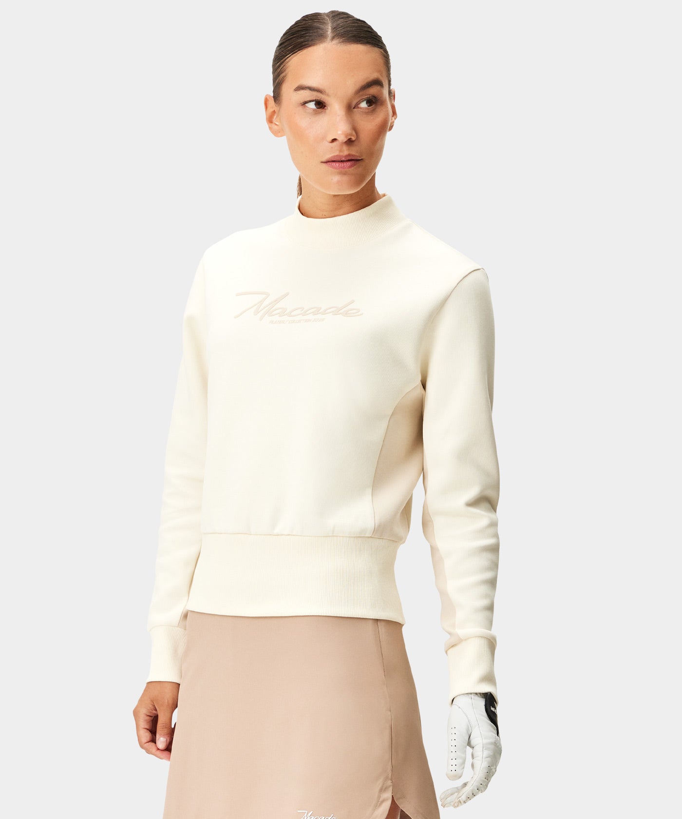 Lace Players Cropped Sweater