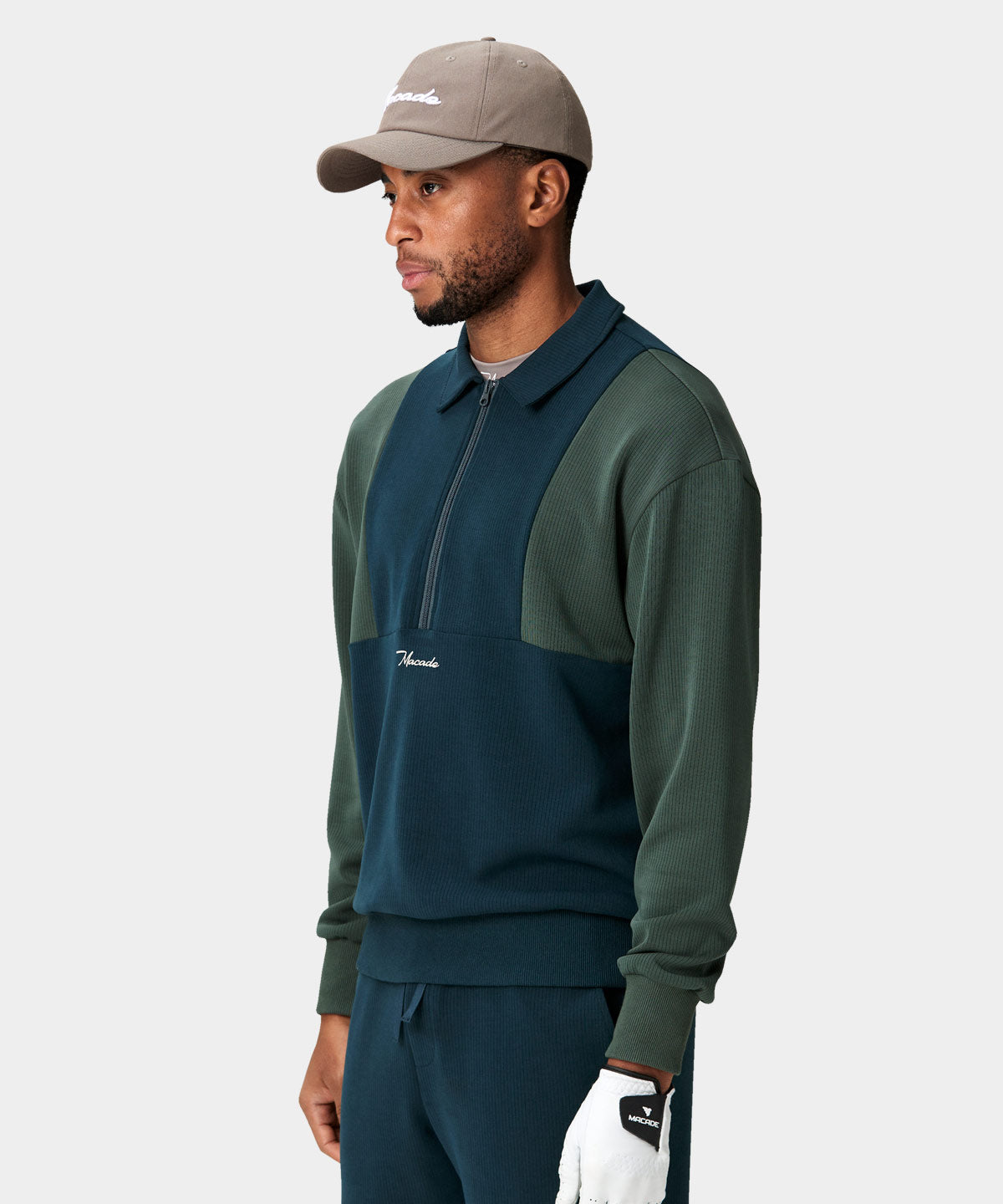 Green Tech Range Zip Sweater