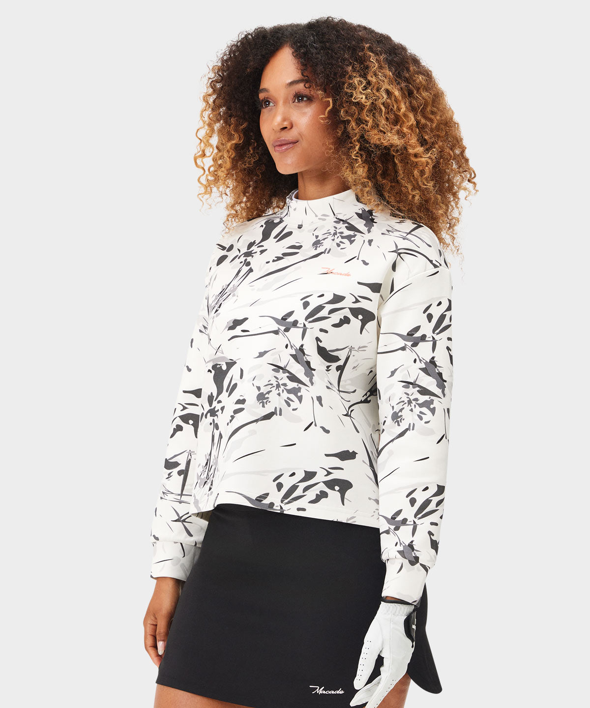 Blair Mono Cropped Mock Sweater