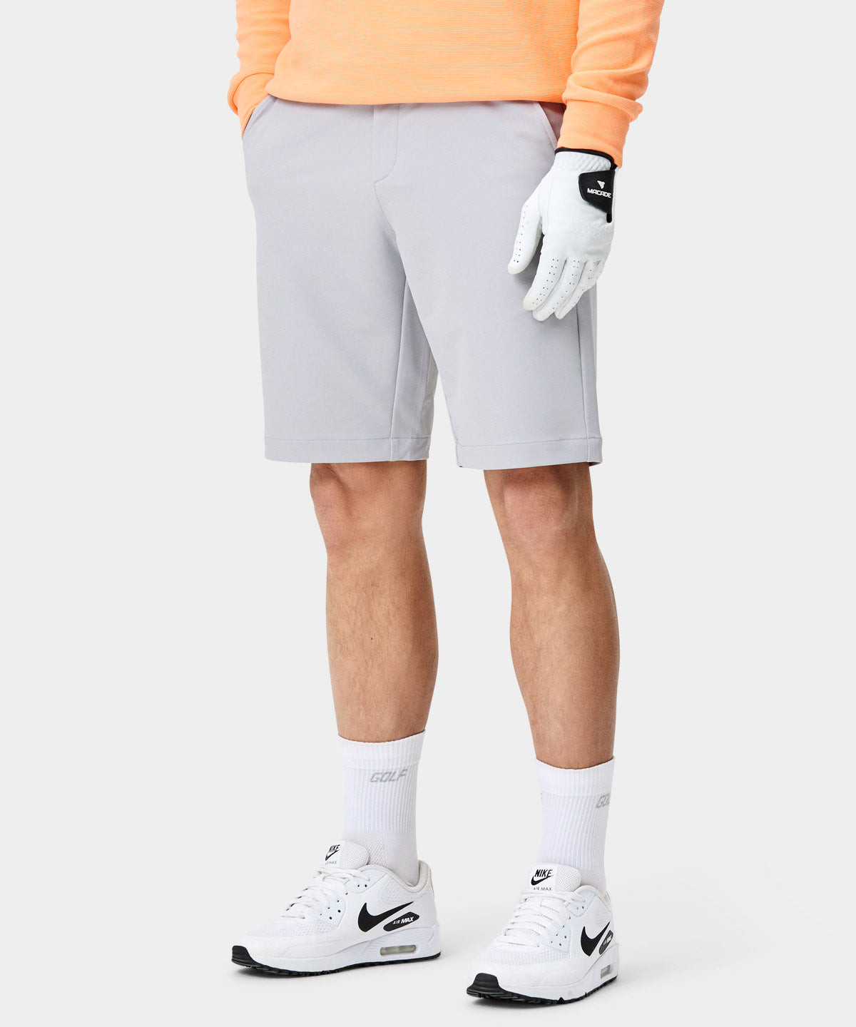 Light Grey Four-Way Stretch Shorts