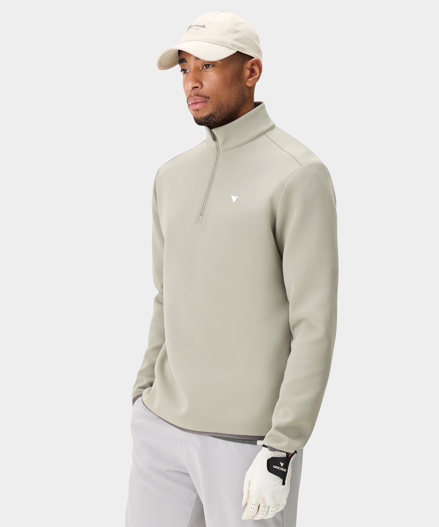 Men's Therma Quarter Zip Golf Sweater - Macade Golf