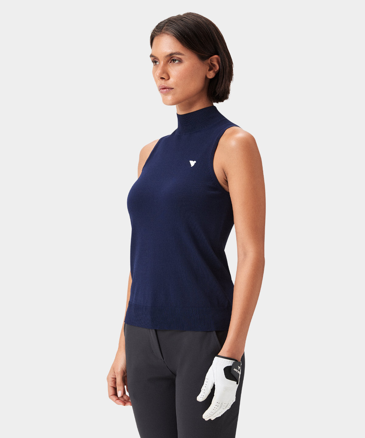 Kayla Navy Air Sleeveless Top