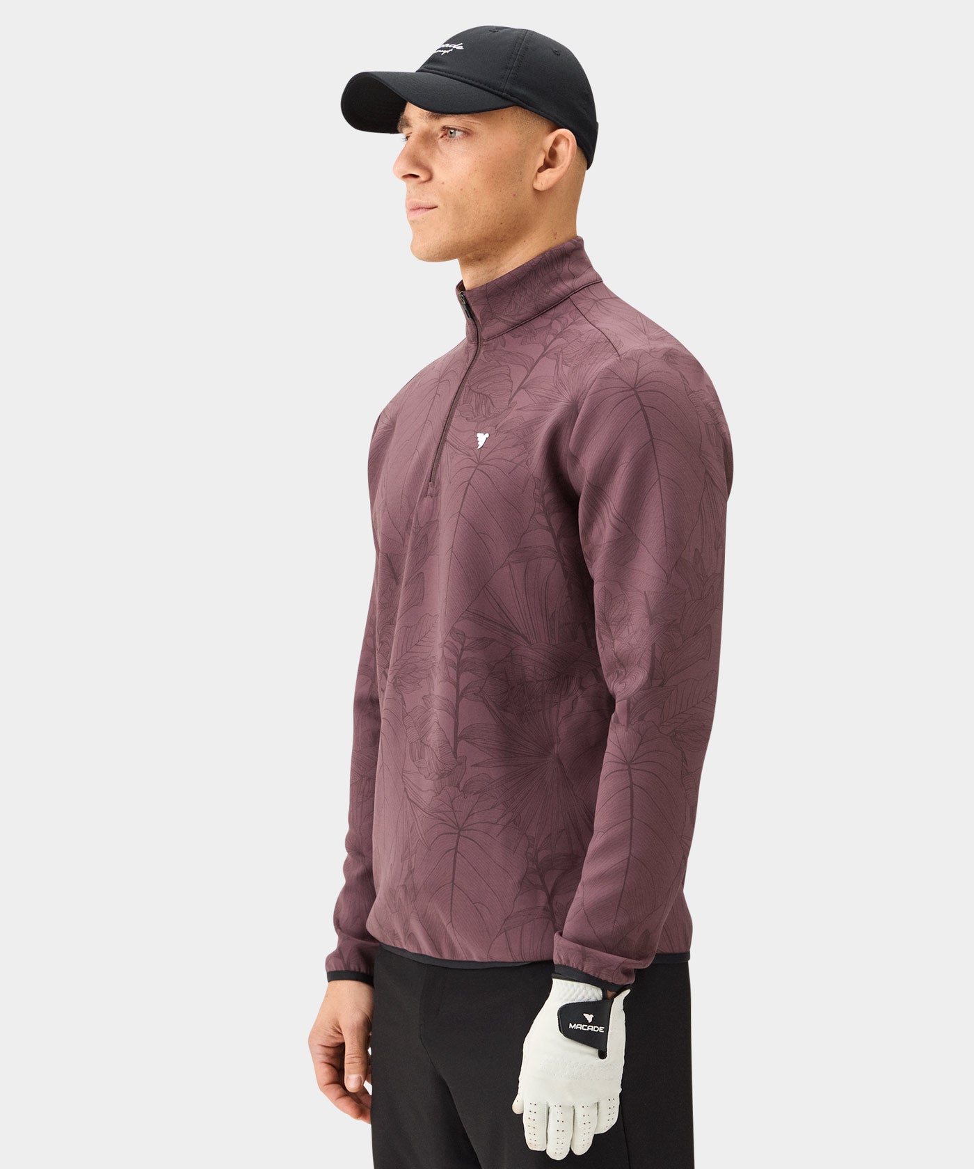 Men's Therma Quarter Zip Golf Sweater - Macade Golf