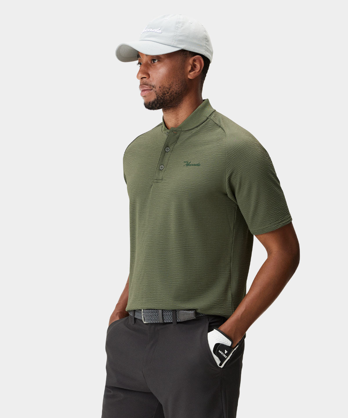 Forest green golf shirt hotsell