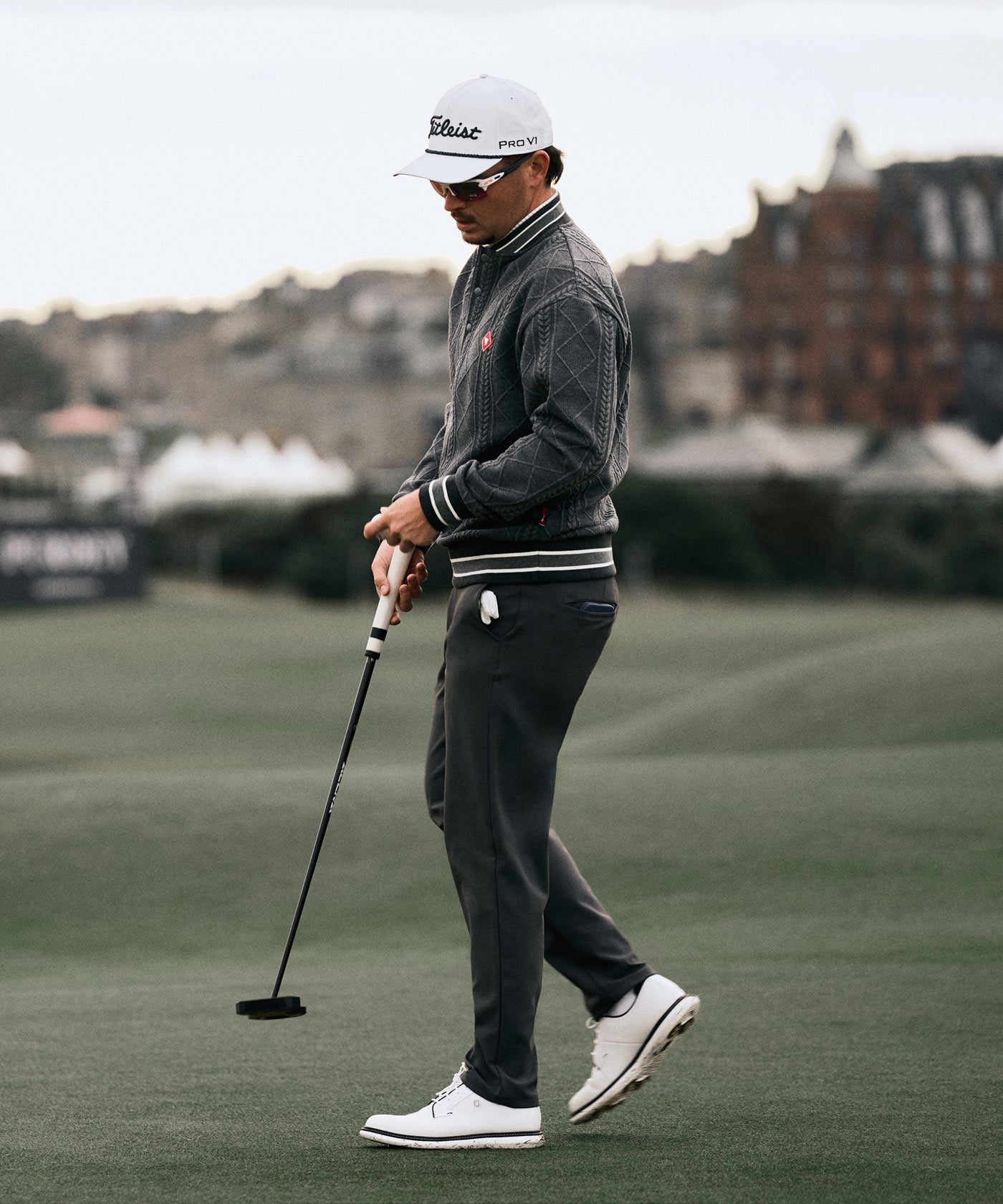 Grey TX Bomber Pullover