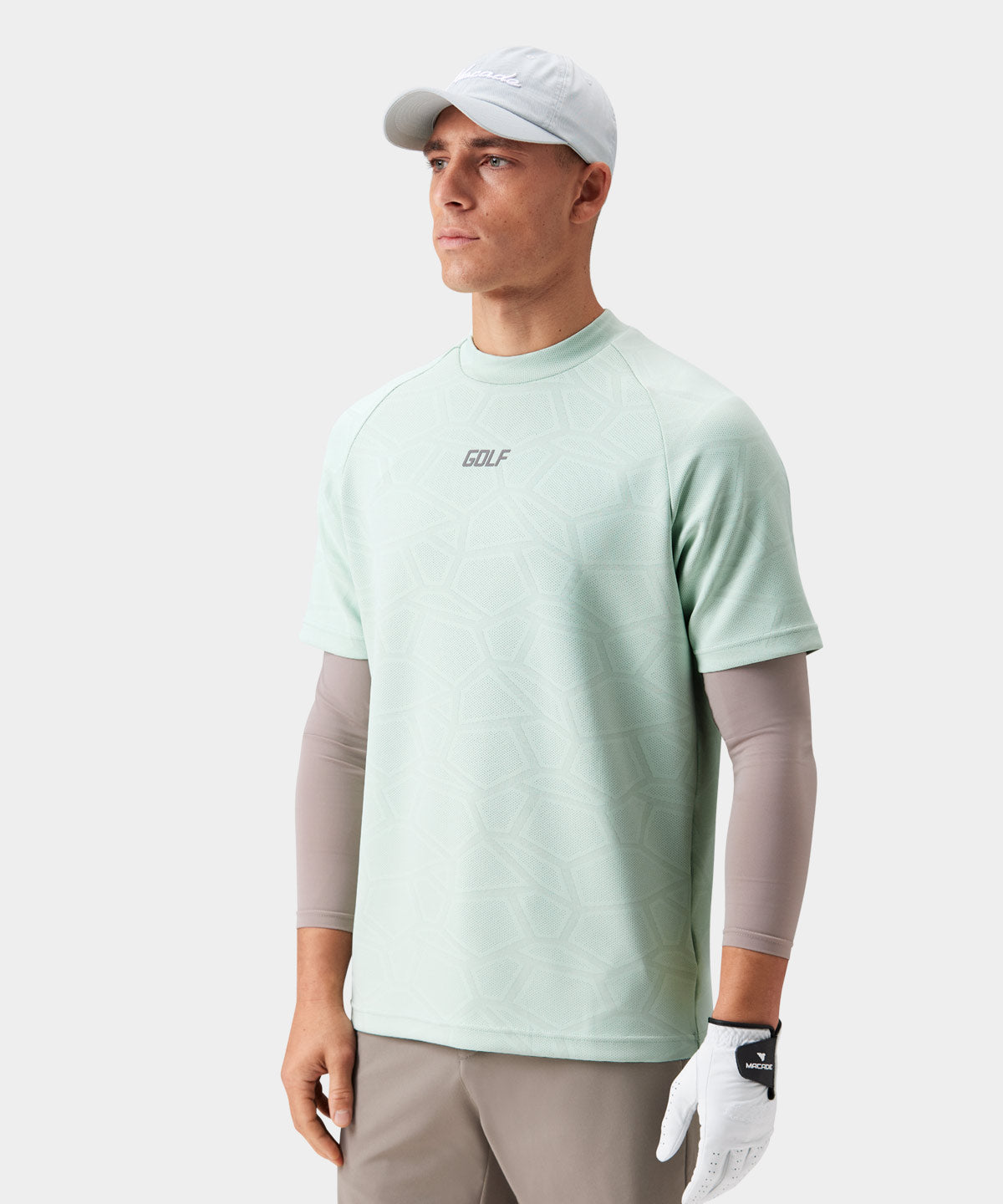 Mint Low Mock Tech Tee