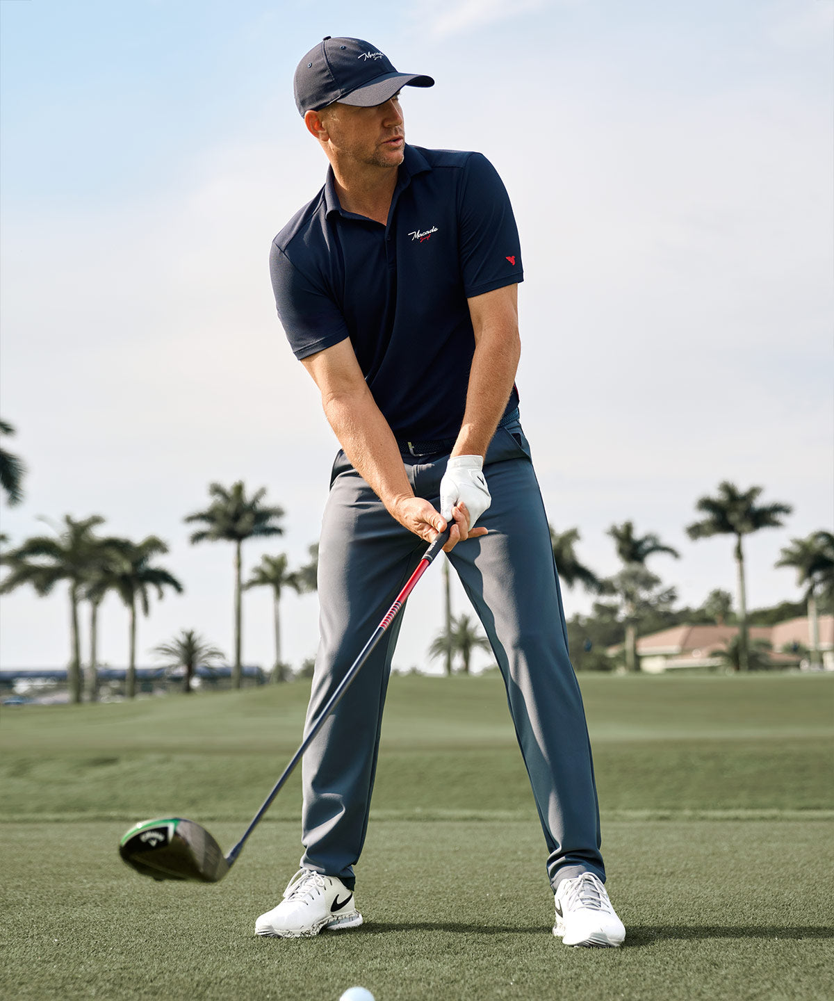 Links Stone Blue Tech Trouser