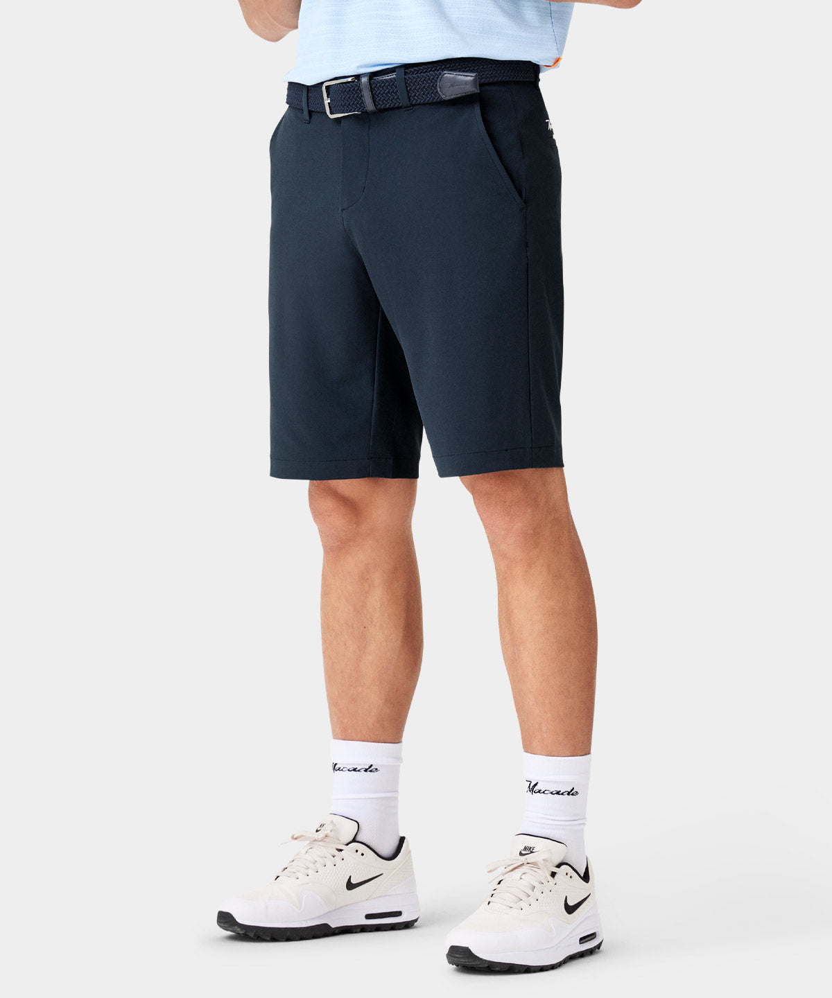 Navy Four-Way Stretch Shorts