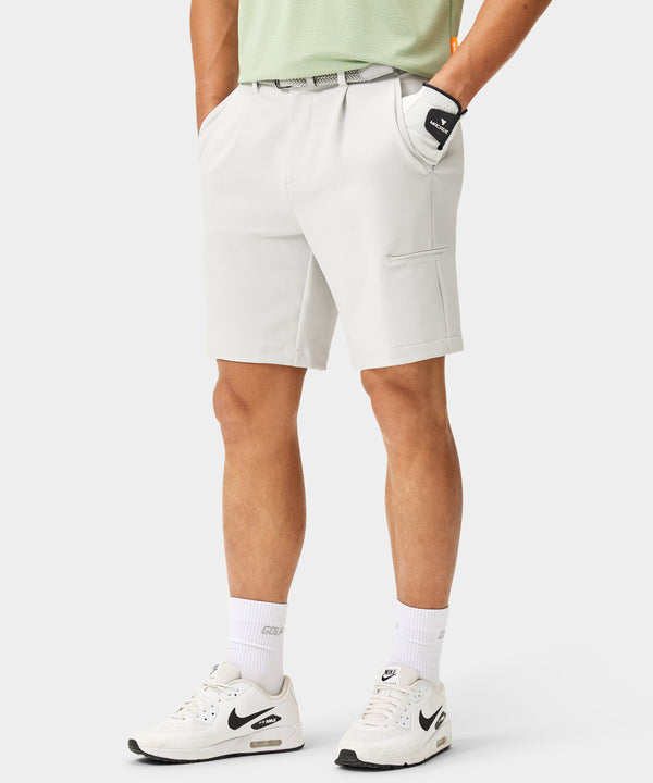 Macade Golf | Men's Four-Way Stretch Shorts - Bone | Size: 30 Short | White