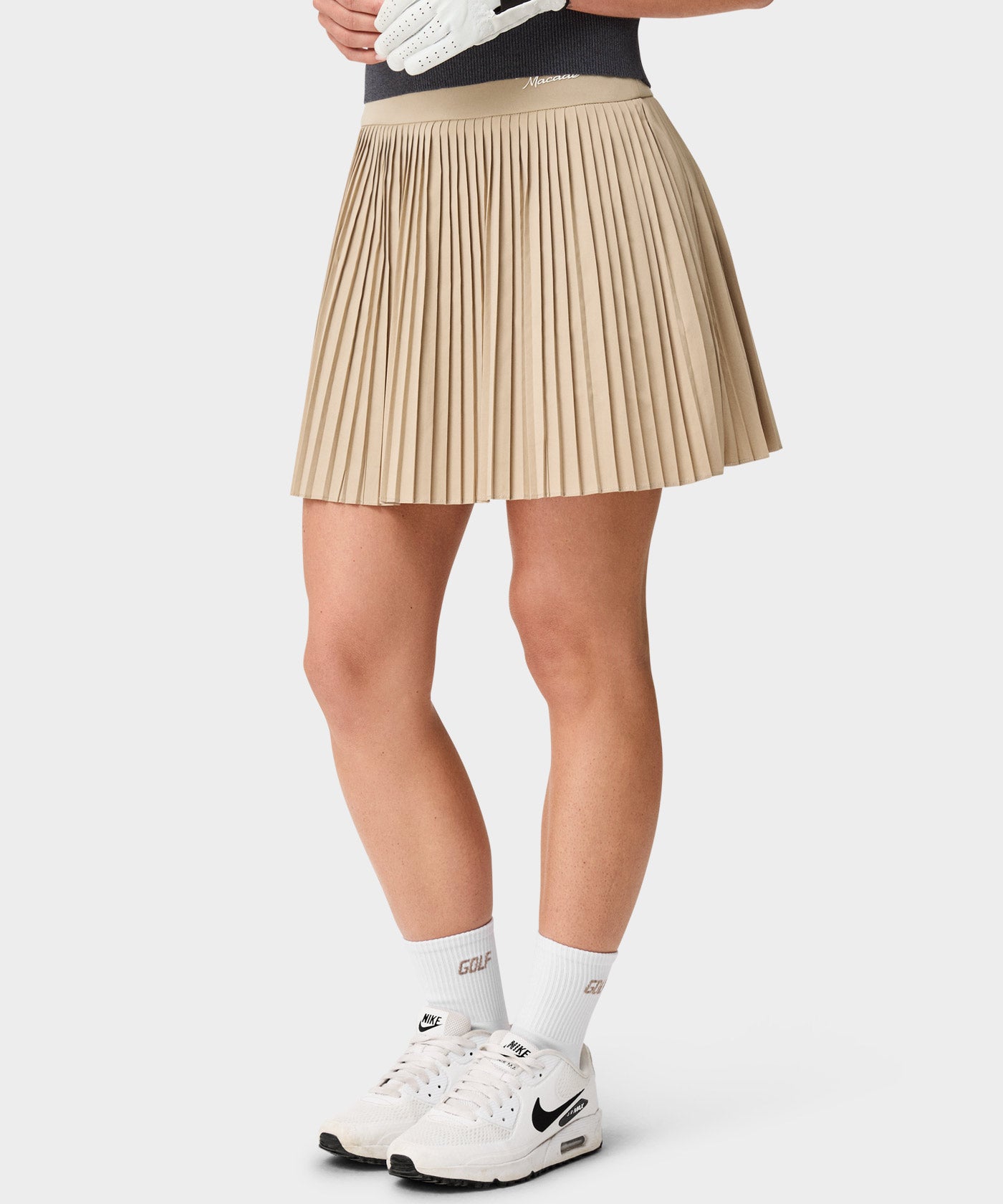 Sia Pleated TX Skort - Taupe