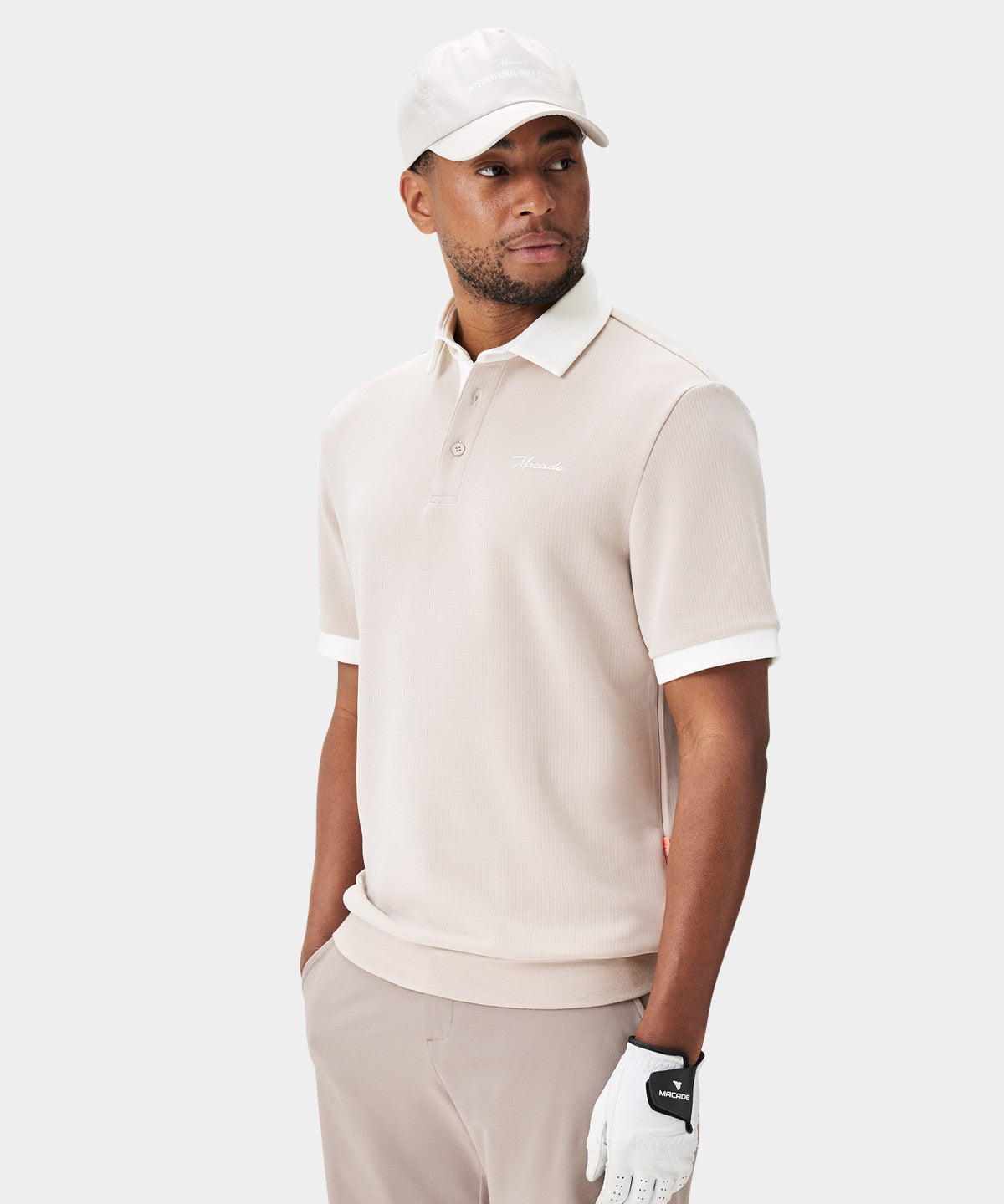 Tan AR Tech Polo