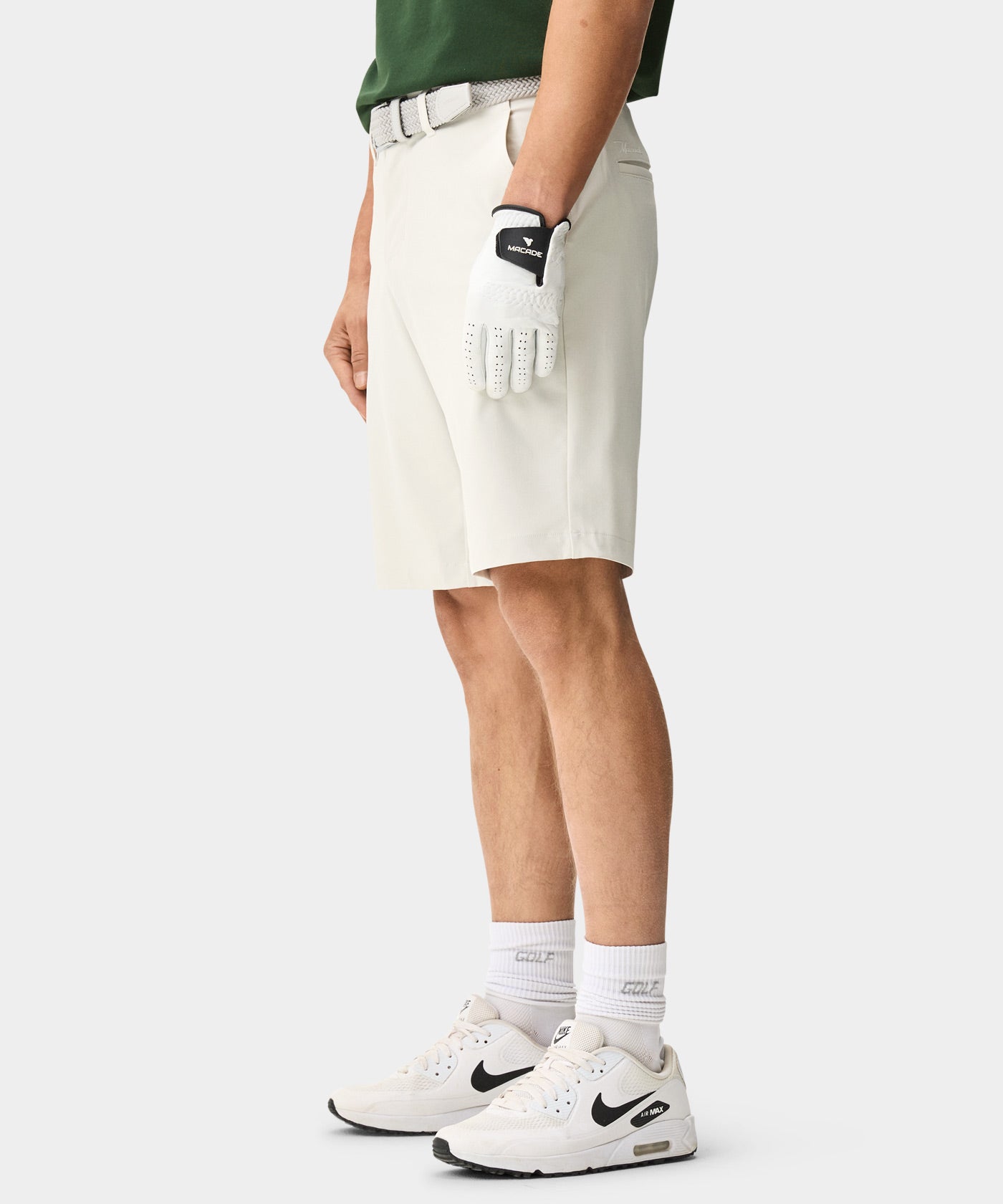 Tan Four-Way Stretch Shorts