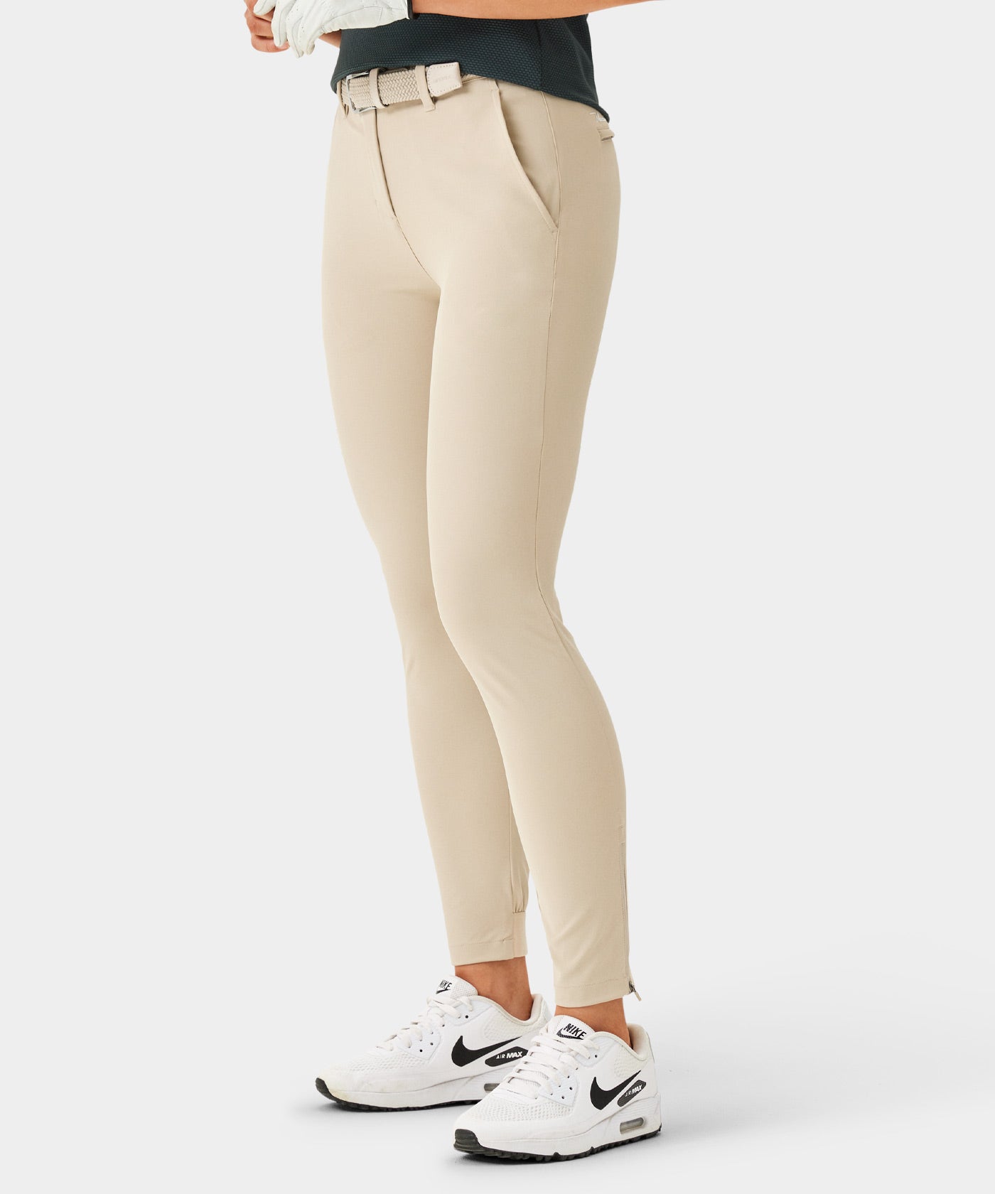 Ecru Four-Way Stretch Jogger