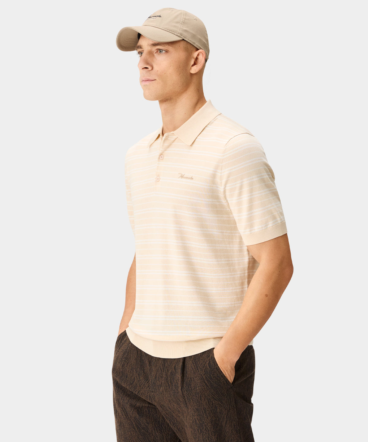 Dunes Striped Knit Shirt - Sand