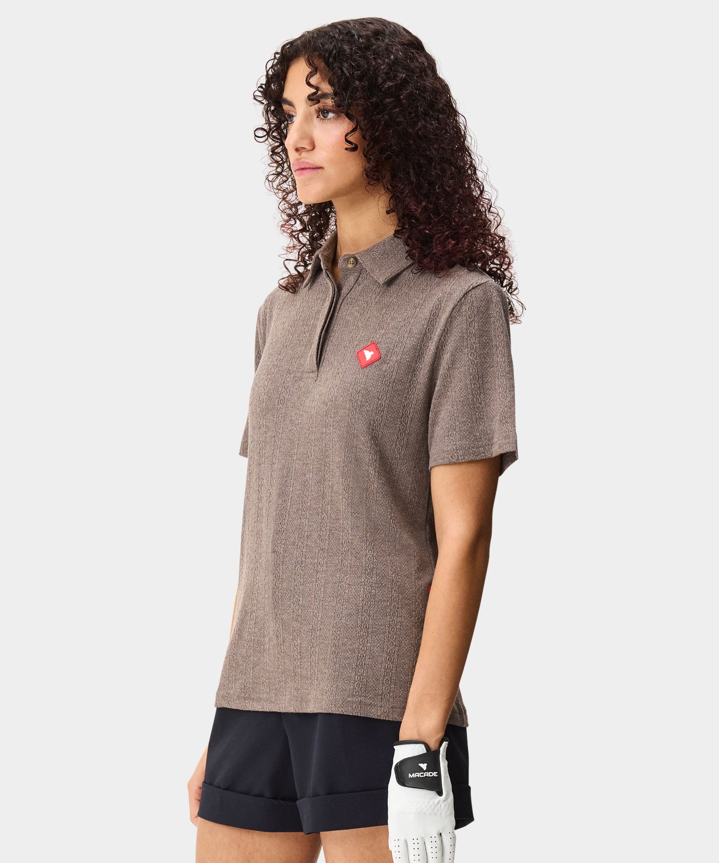 Taupe Crossover Patch Shirt