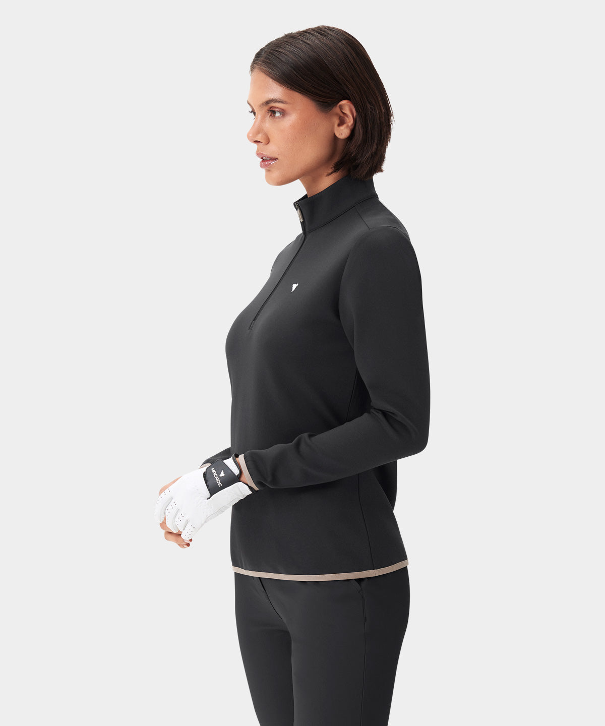 Jade Black Therma Quarter Zip