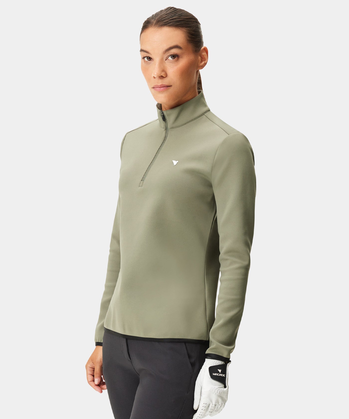 Olive Green Therma Quarter Zip