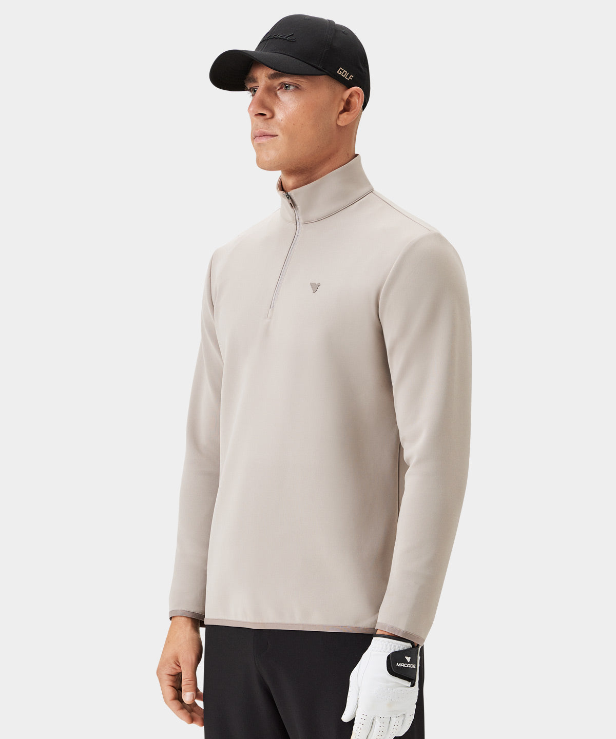 Taupe Therma Quarter Zip