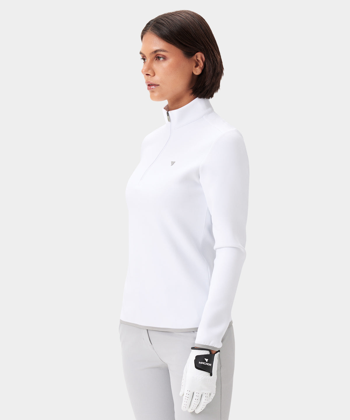 White Therma Quarter Zip