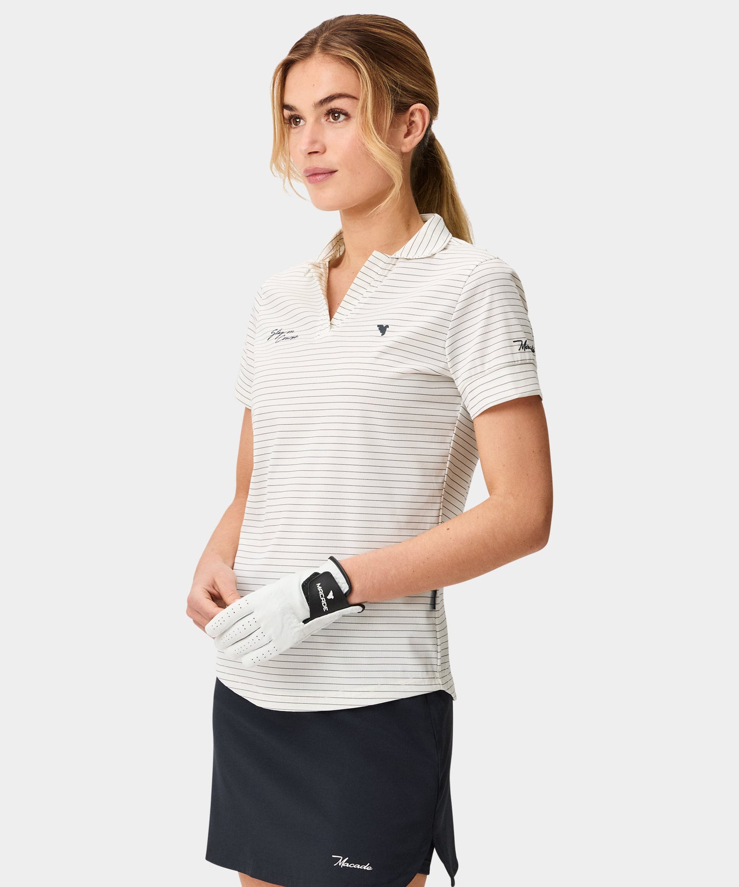 Striped Performance Shirt - White