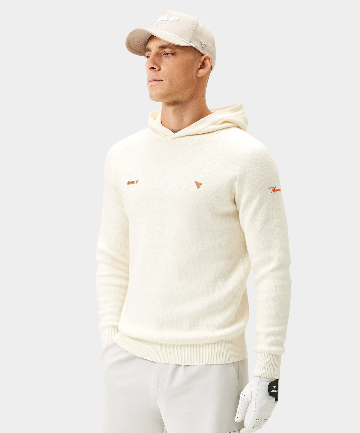 White Golf Crossover Hoodie Macade Golf