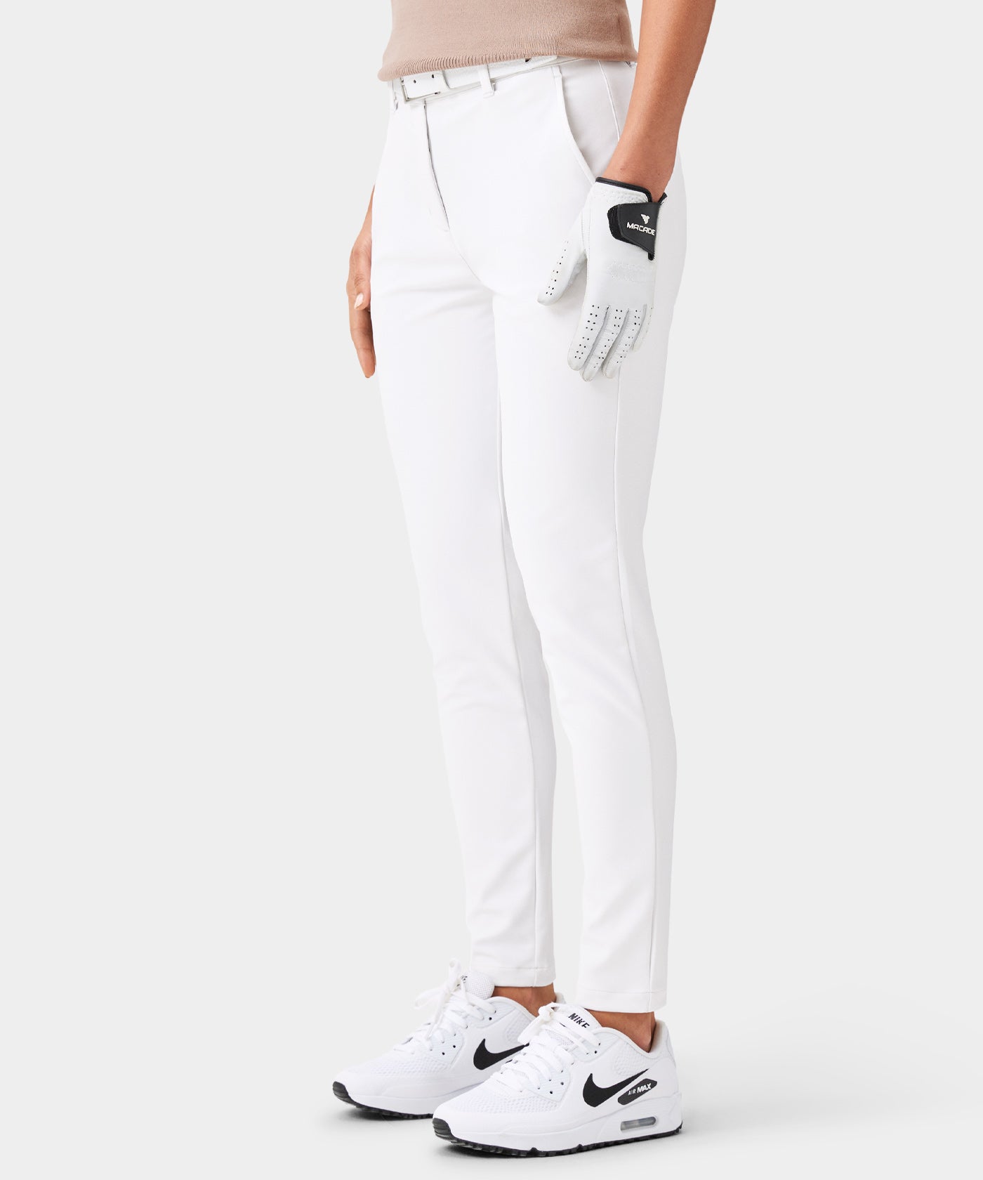 Pearl White Performance Trouser