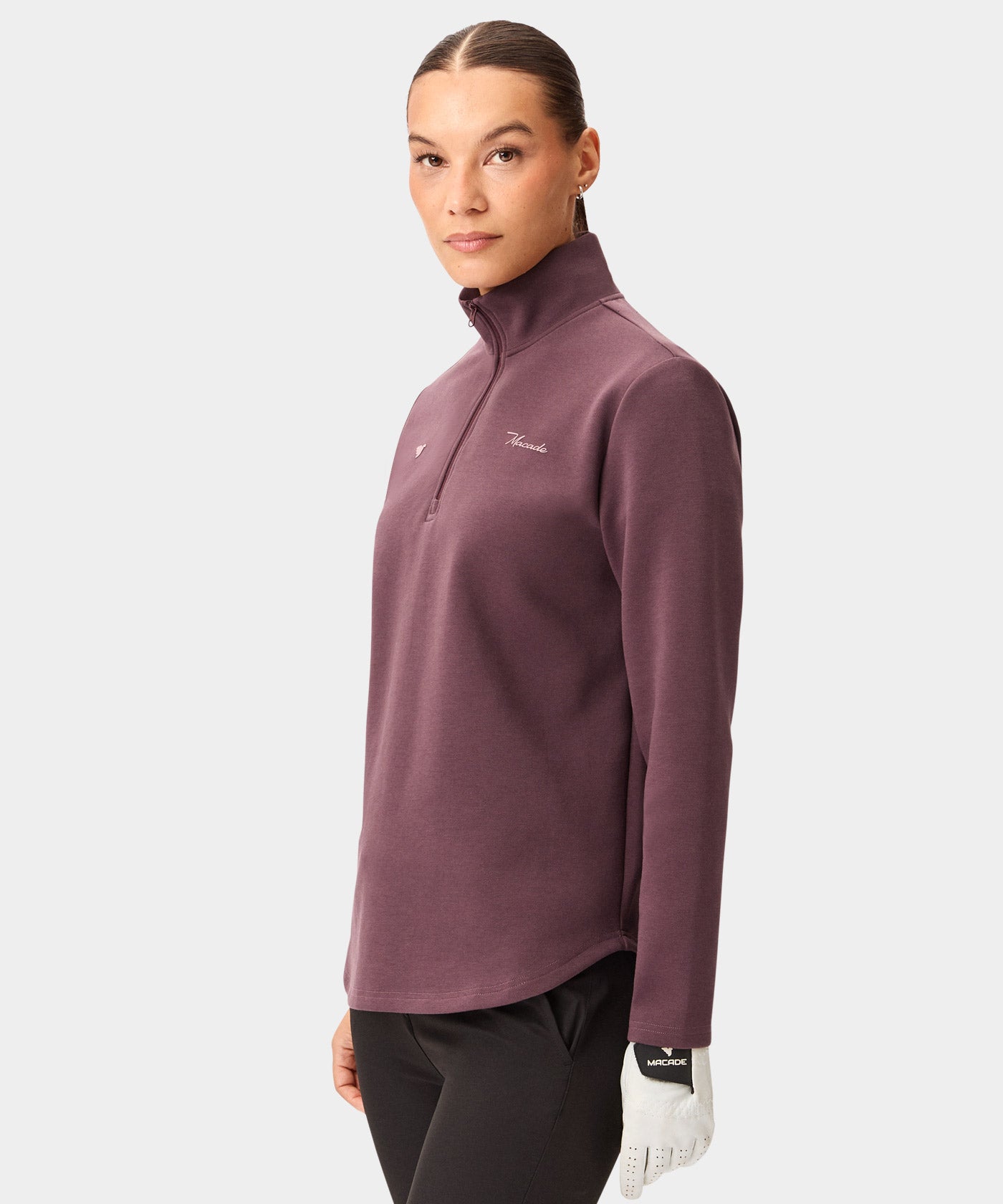 Zoe Mauve Flex Quarter Zip