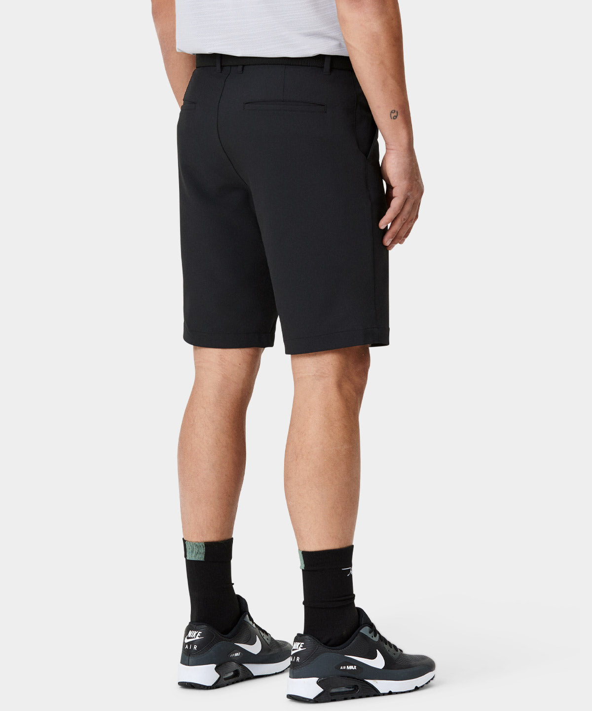 Black Four-Way Stretch Shorts