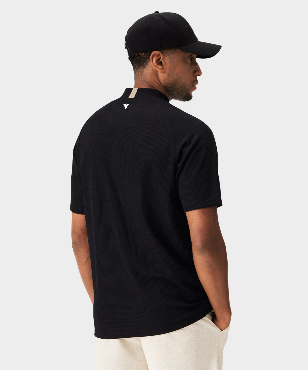 Tyler Black Mock Neck Tee