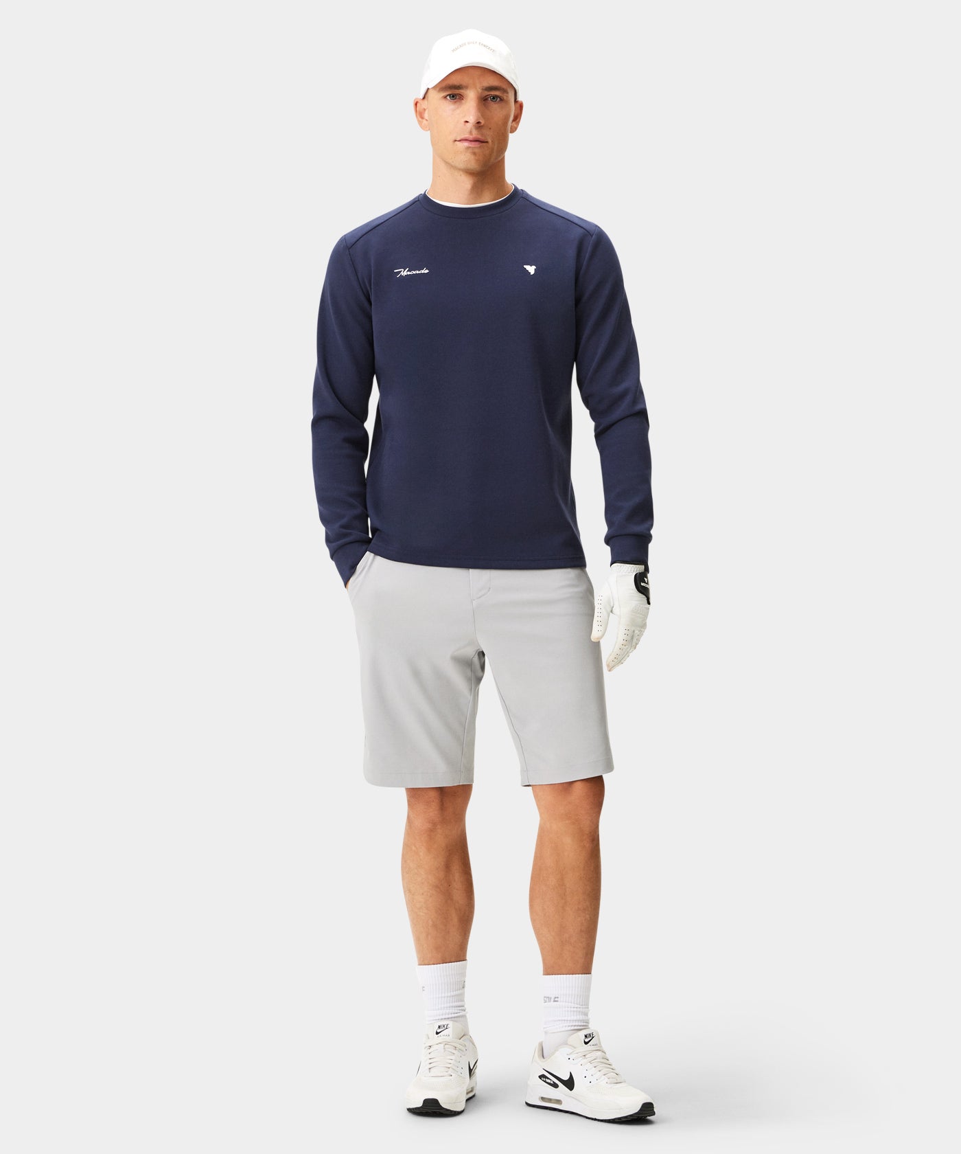 Blades Navy Course Crewneck