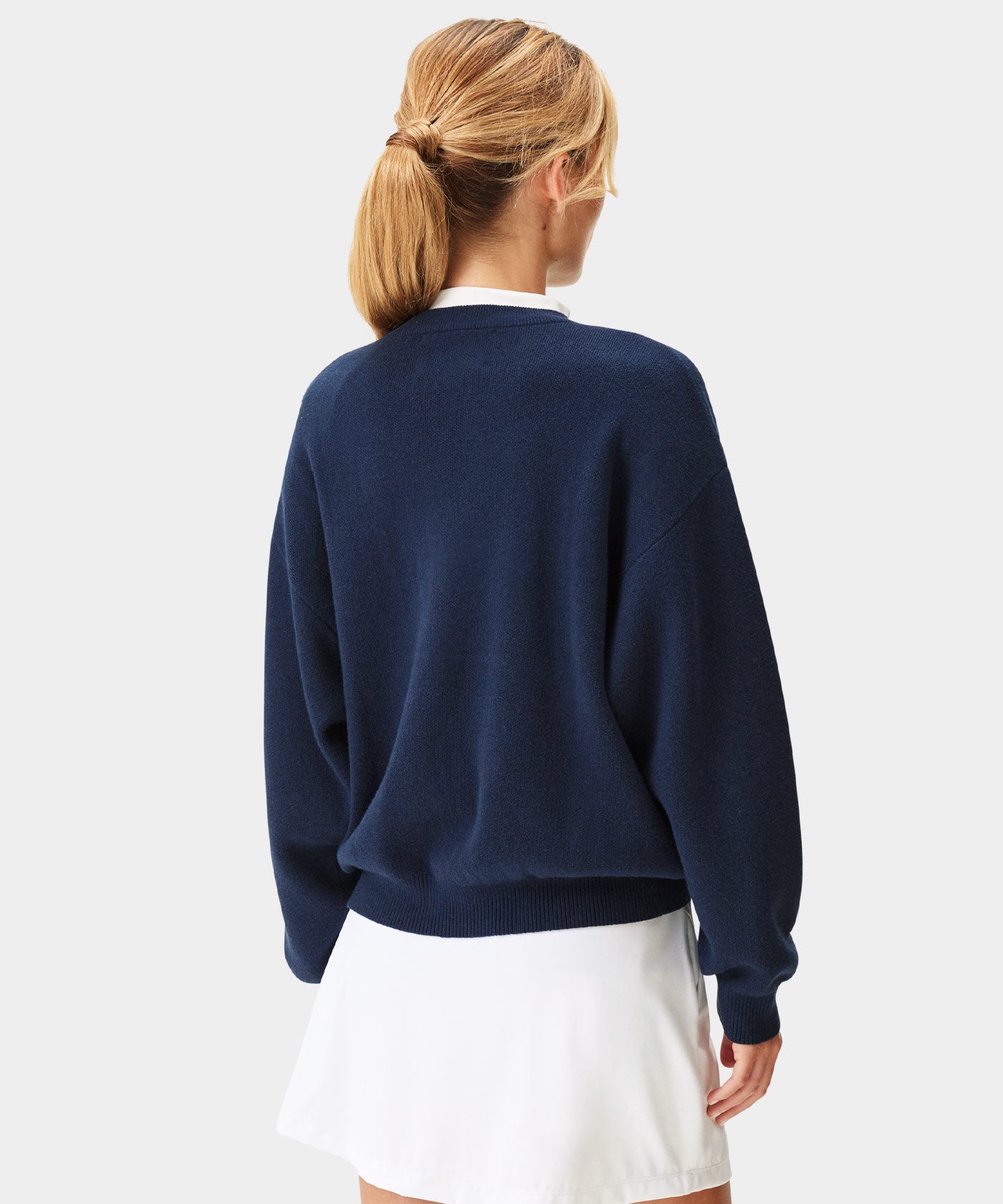 Blue Signature Knit Sweater