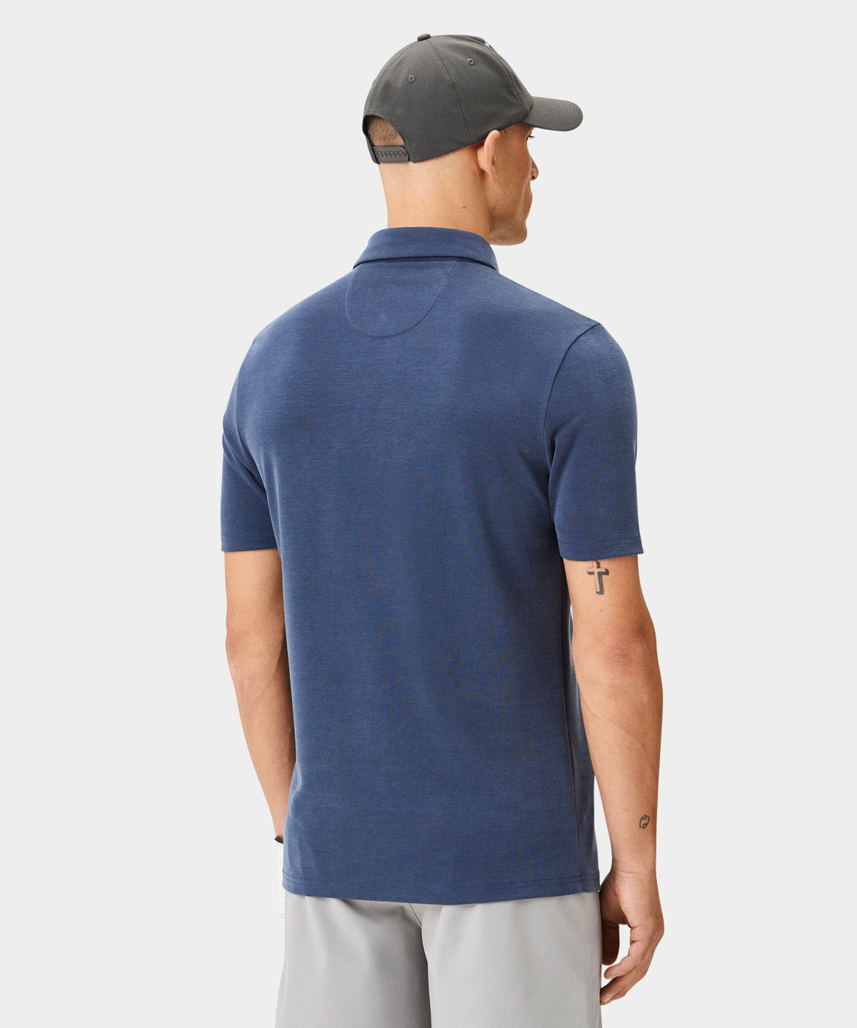 Washed Blue Players Polo Shirt