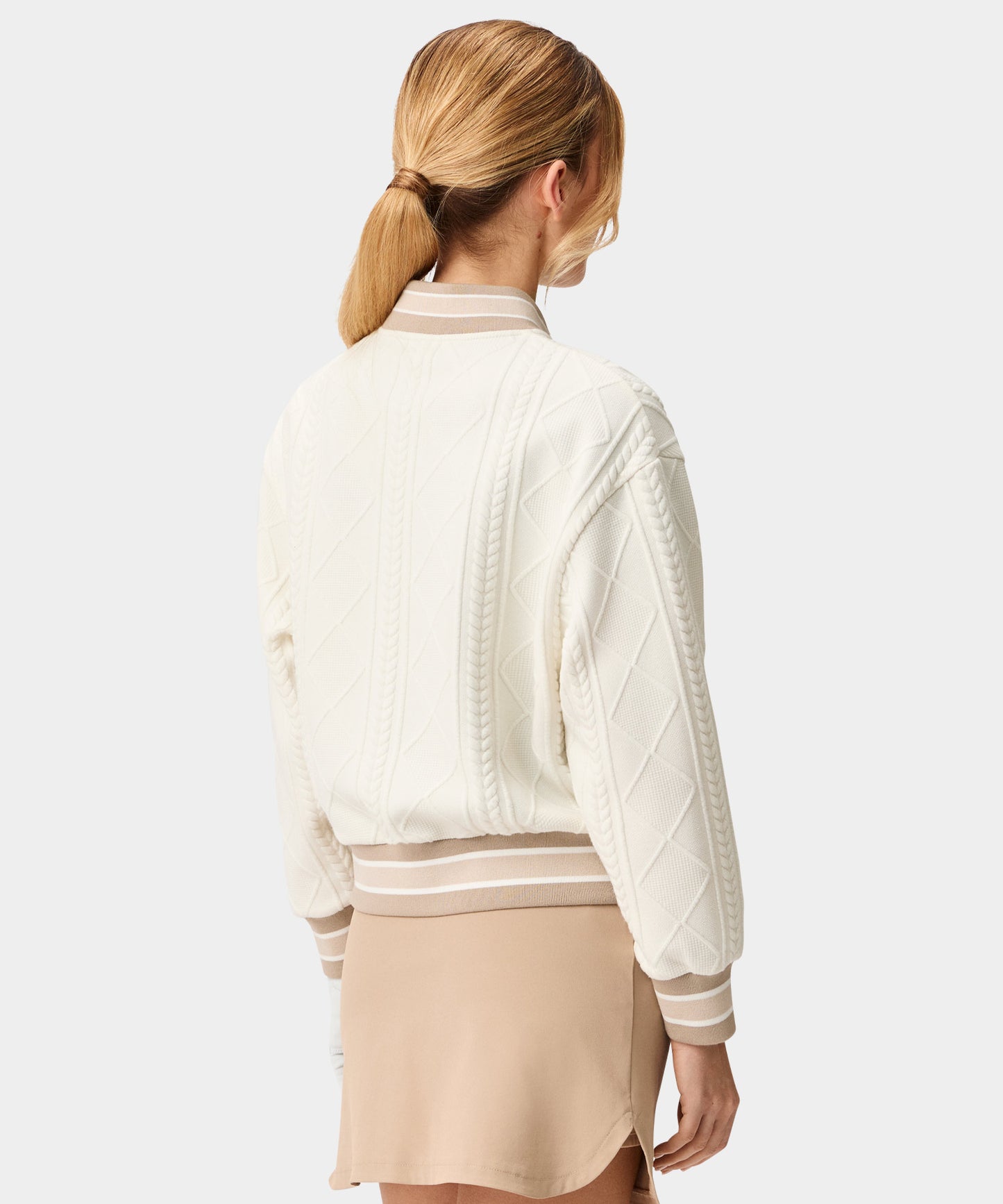 TR Bomber Pullover - Bone