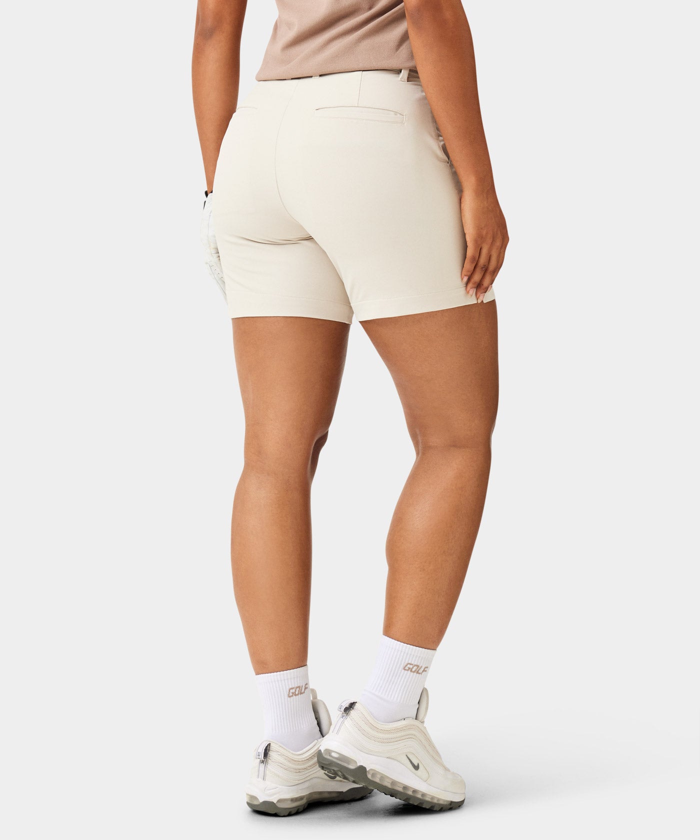 Bone White Flex Shorts