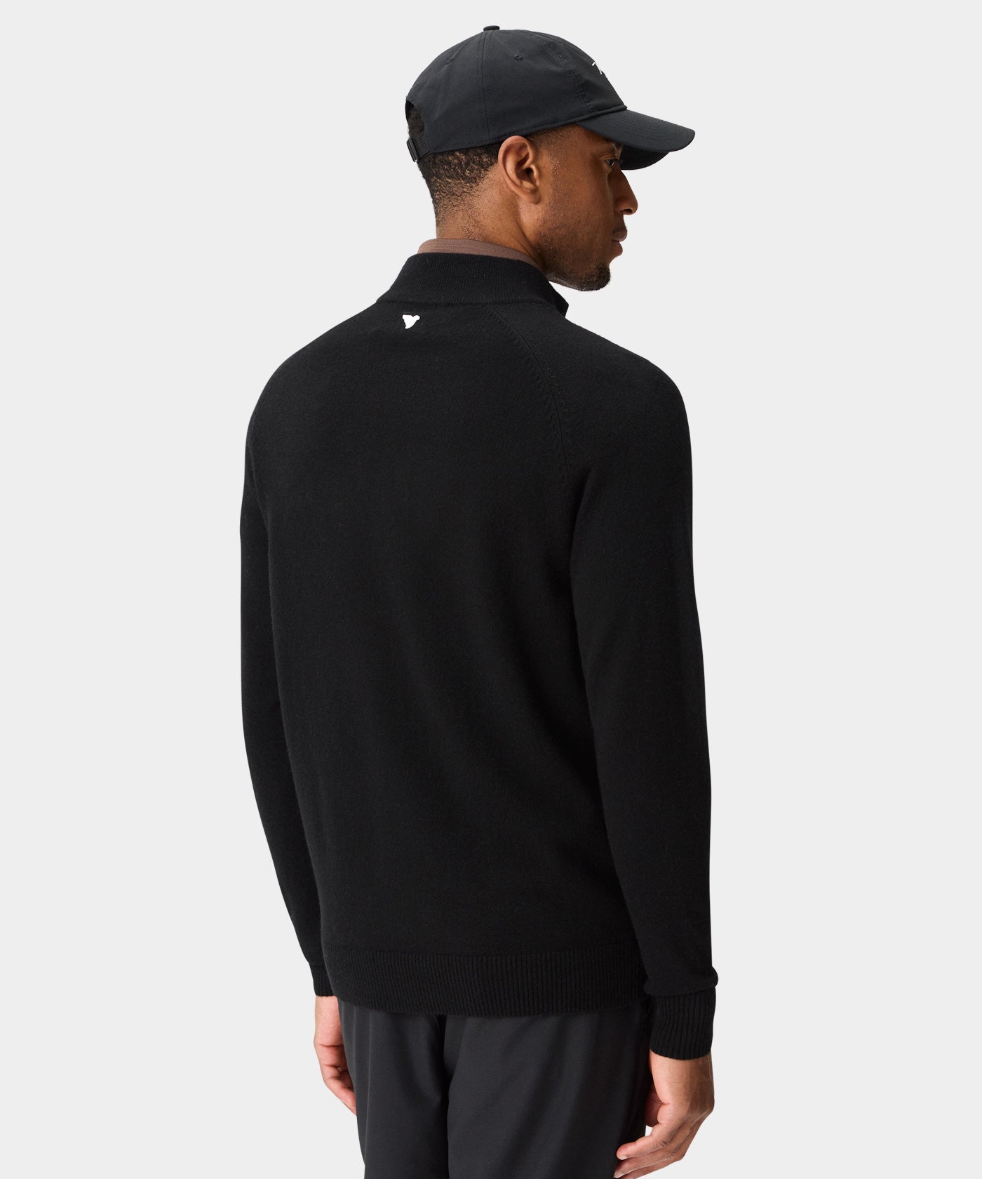 Bridge Merino Quarter Zip - Black
