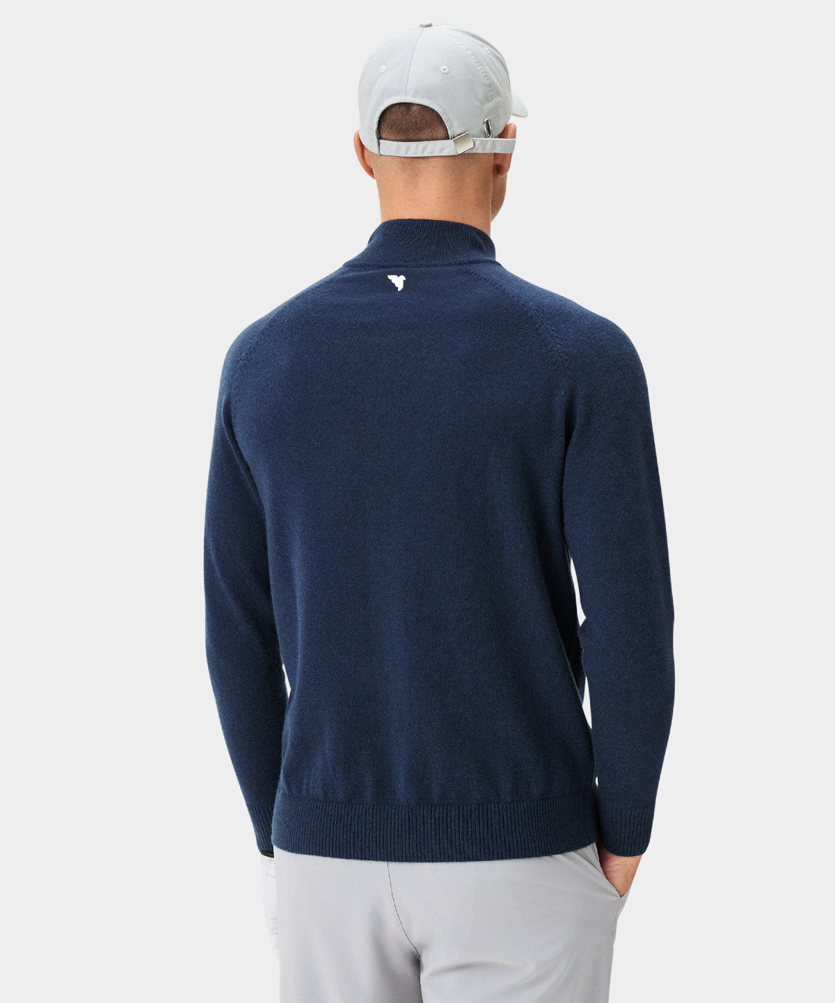 Bridge Dark Blue Merino Quarter Zip