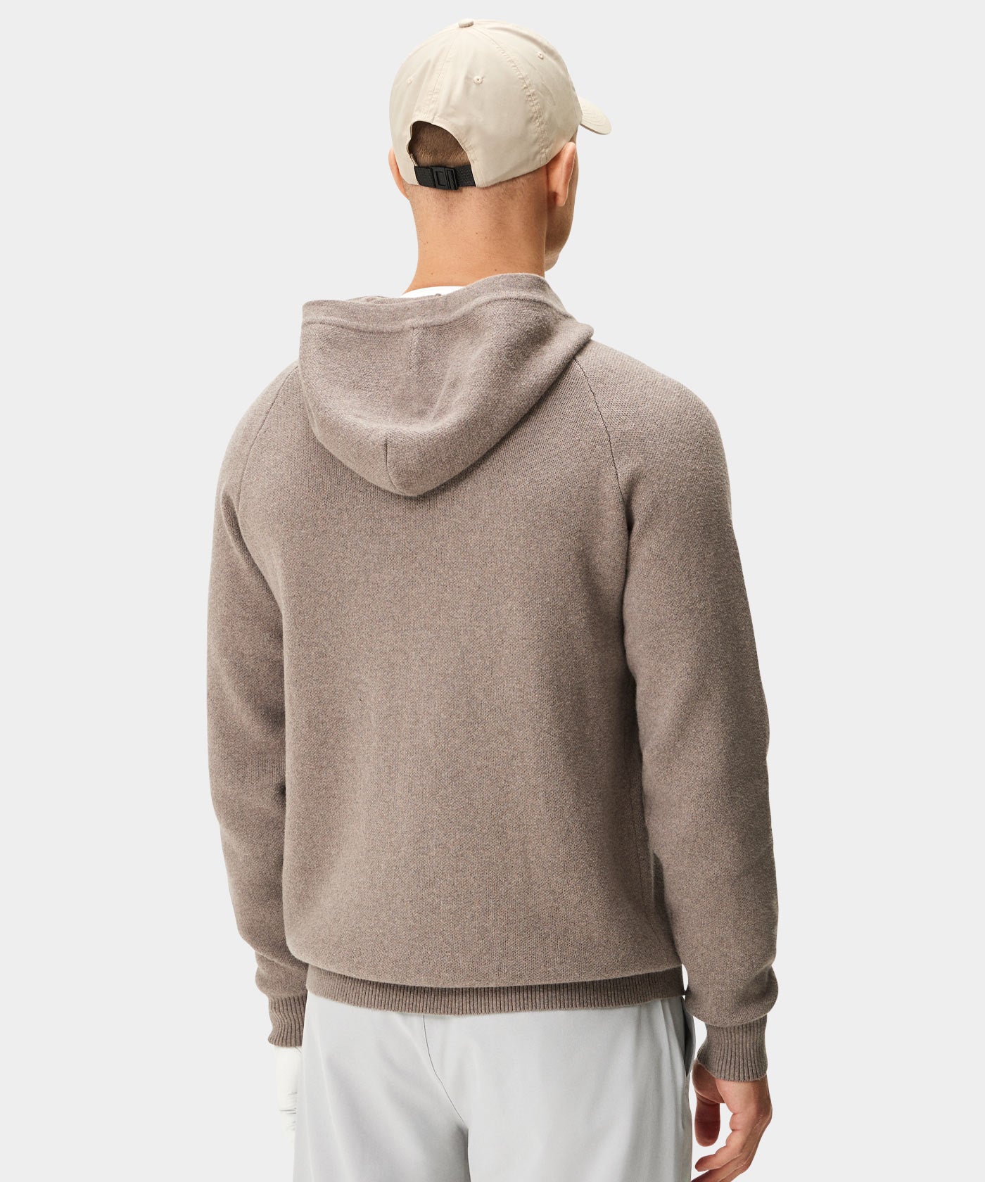 Brown Tech Knit Hoodie