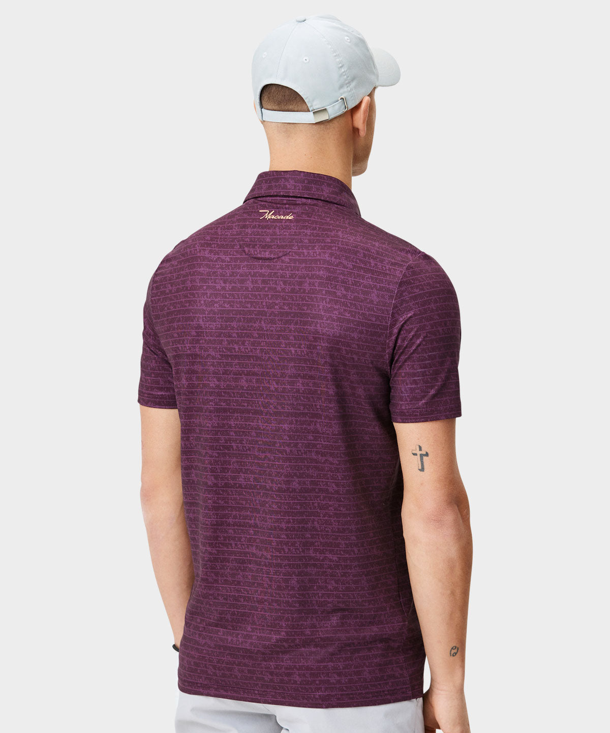 Maroon Stripe Stage Polo Shirt