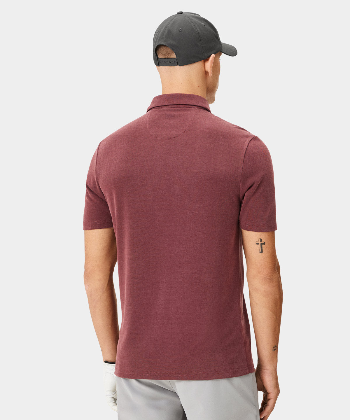 Washed Burgundy Players Polo Shirt