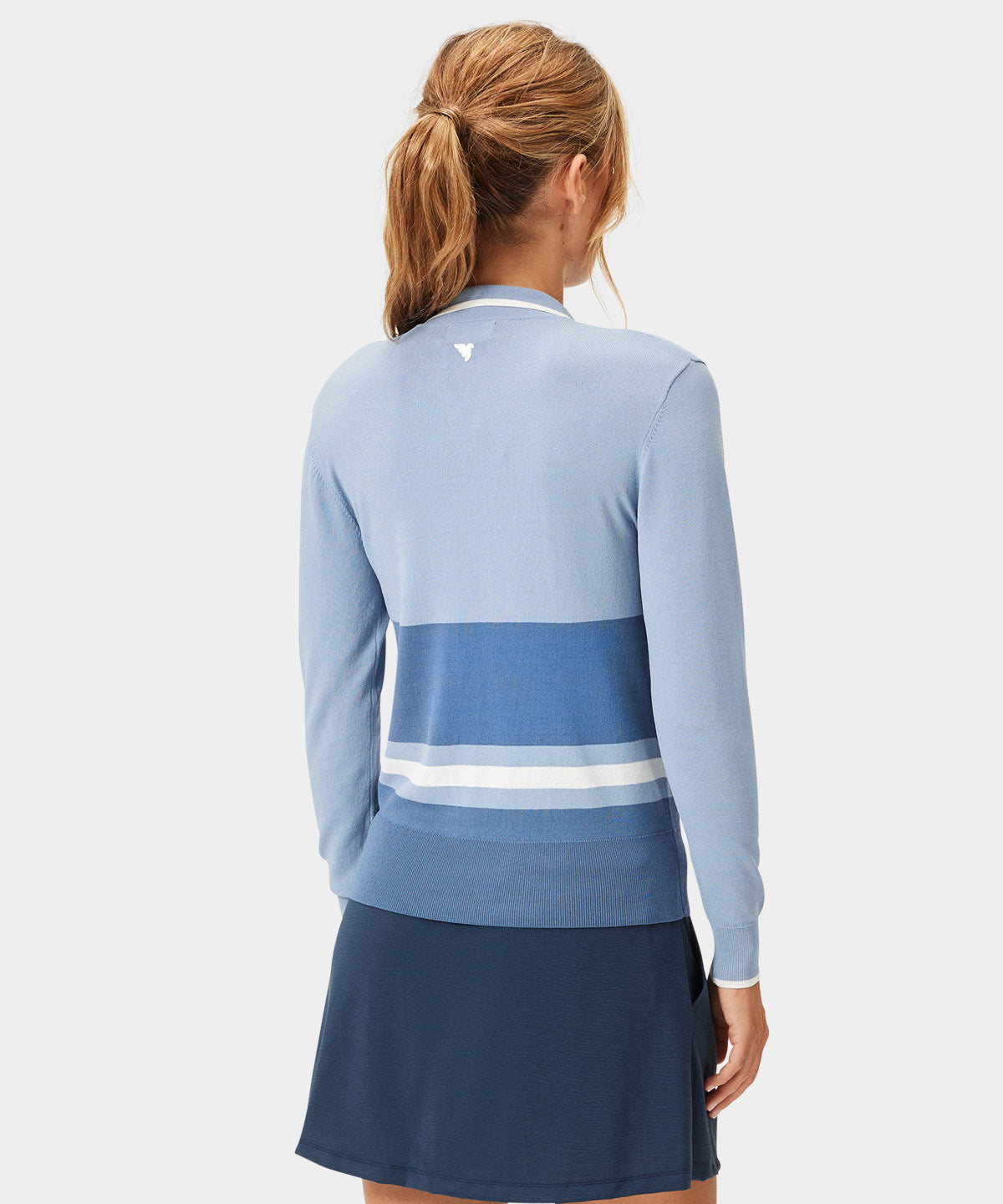 Ella Blue Knit Top Macade Golf